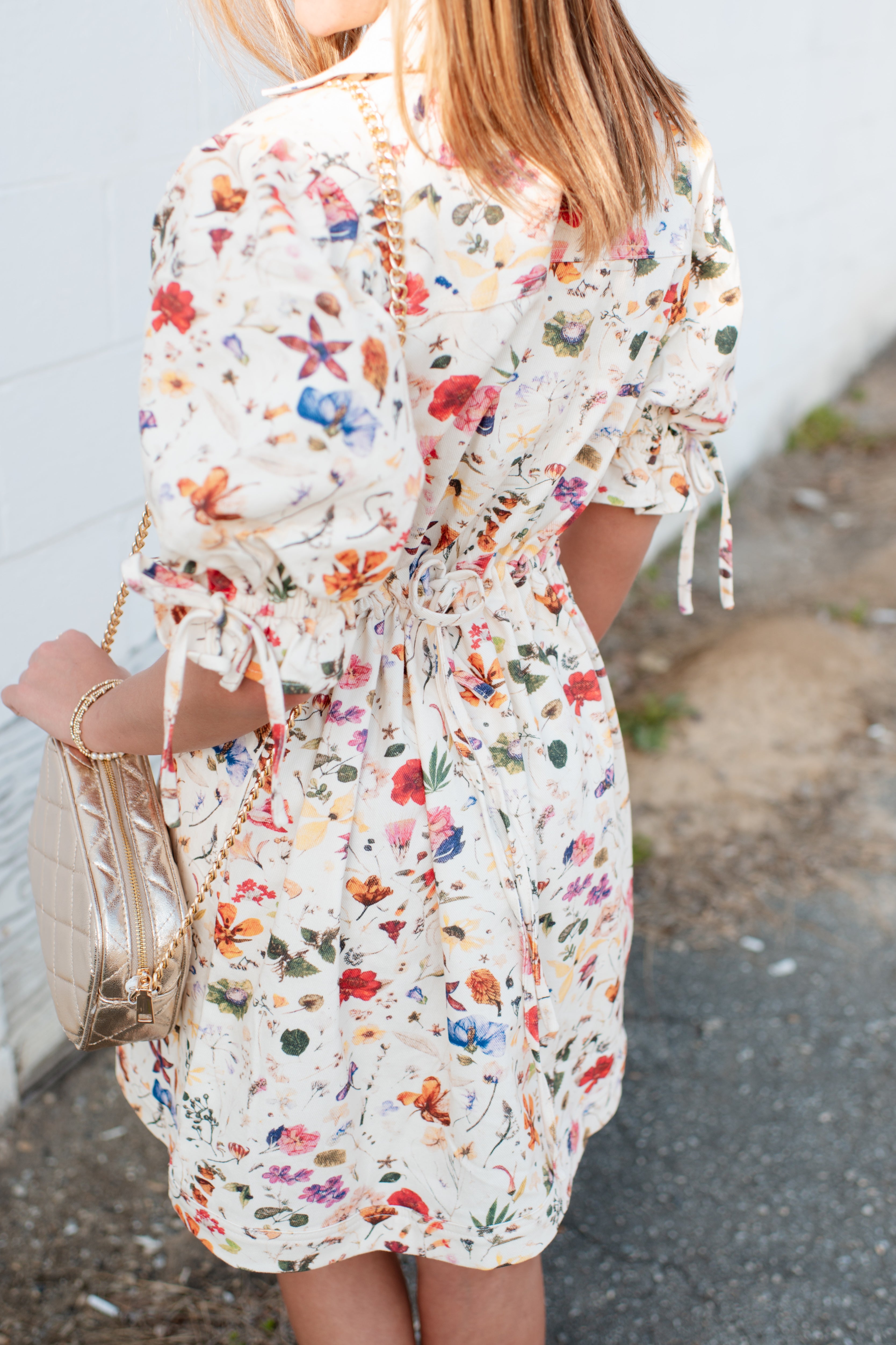 Dallas Floral Denim Dress