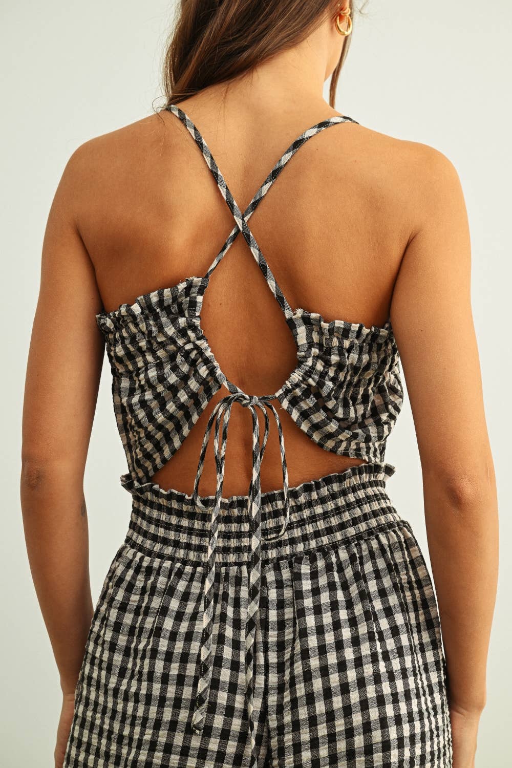 Emily Gingham Jumpsuit