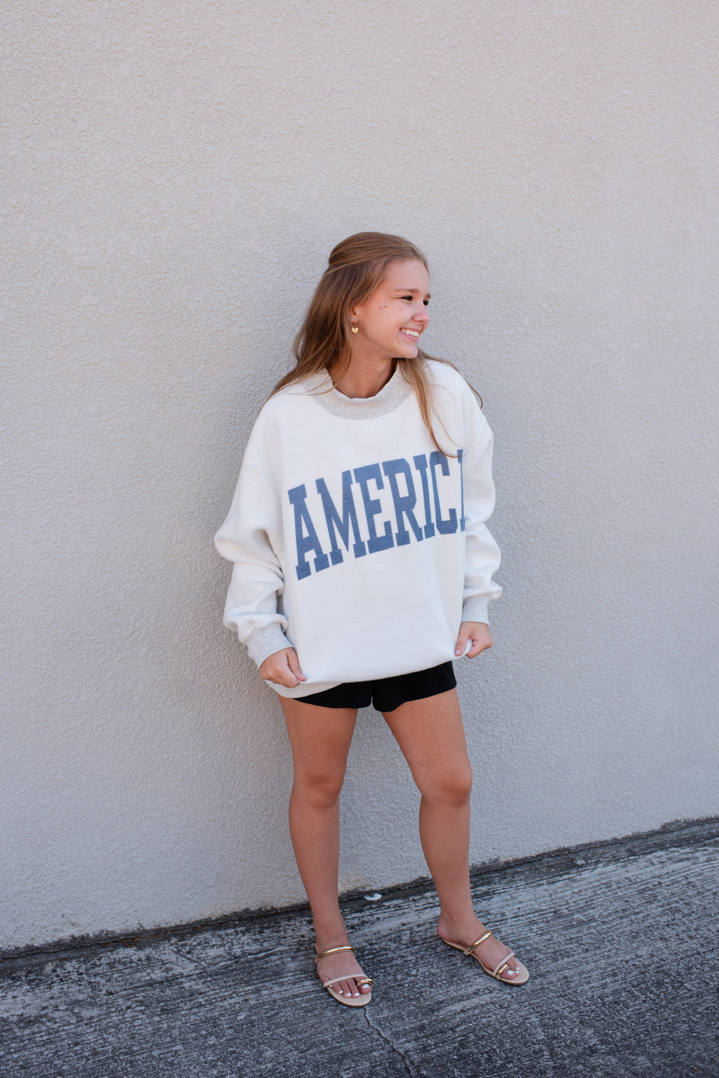 USA & America Print Reversible Sweatshirt