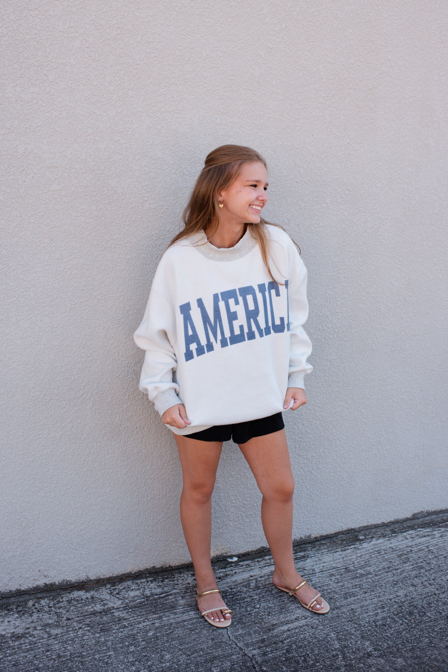 USA & America Print Reversible Sweatshirt