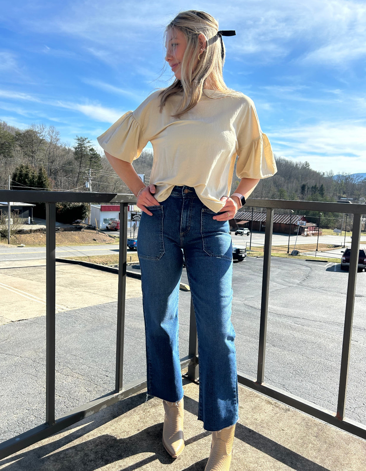 JBD Wide-Leg Utility Jeans