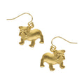 Susan Shaw Mini Bulldog on Wire Earrings