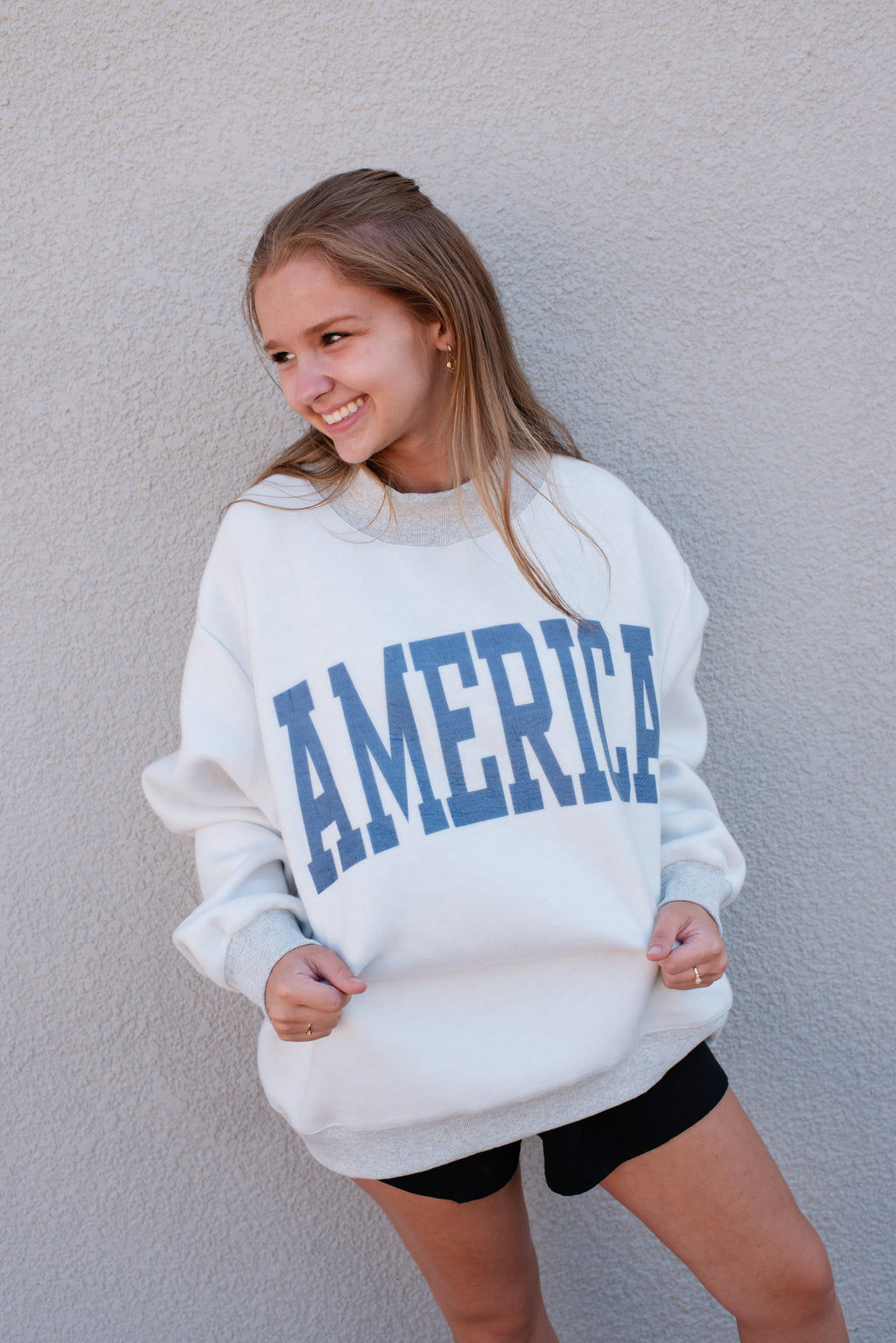 USA & America Print Reversible Sweatshirt