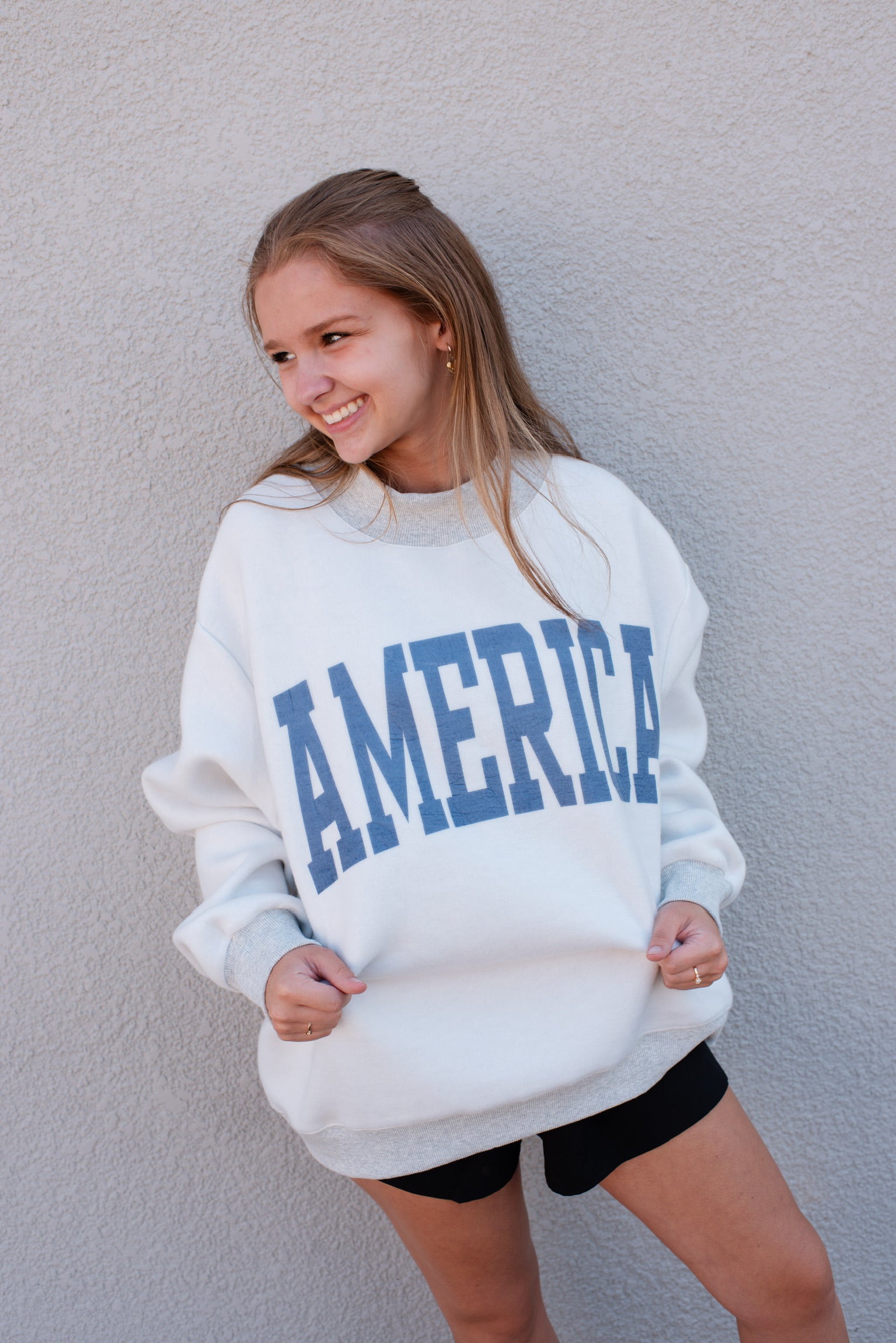USA & America Print Reversible Sweatshirt