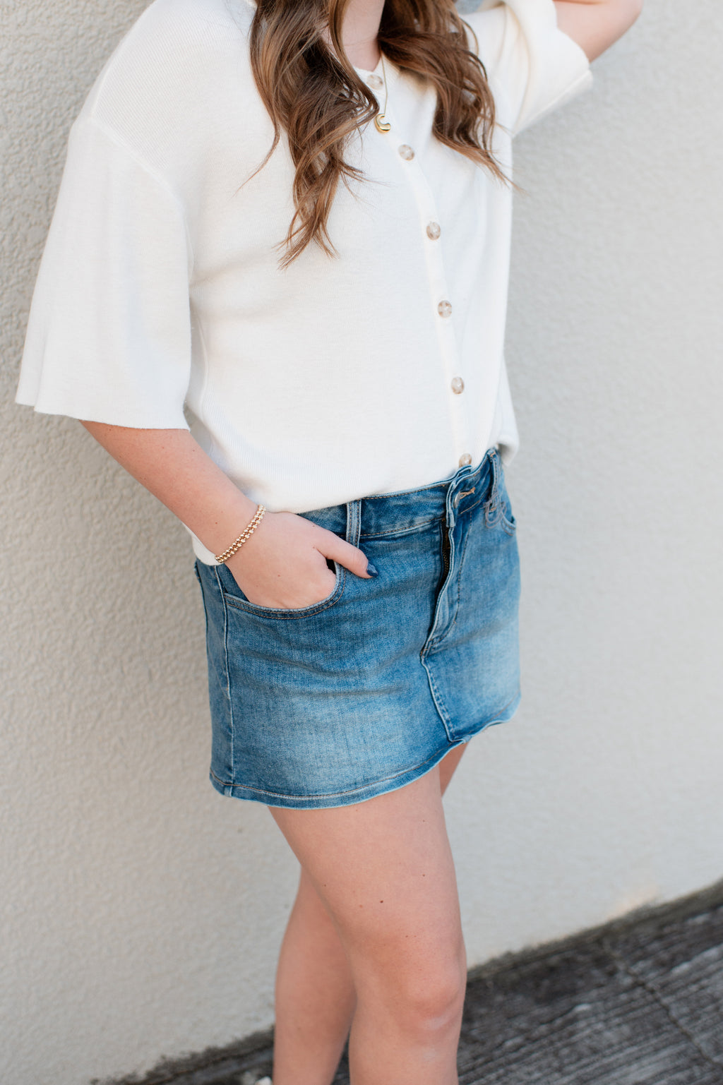 Meski Denim Skort