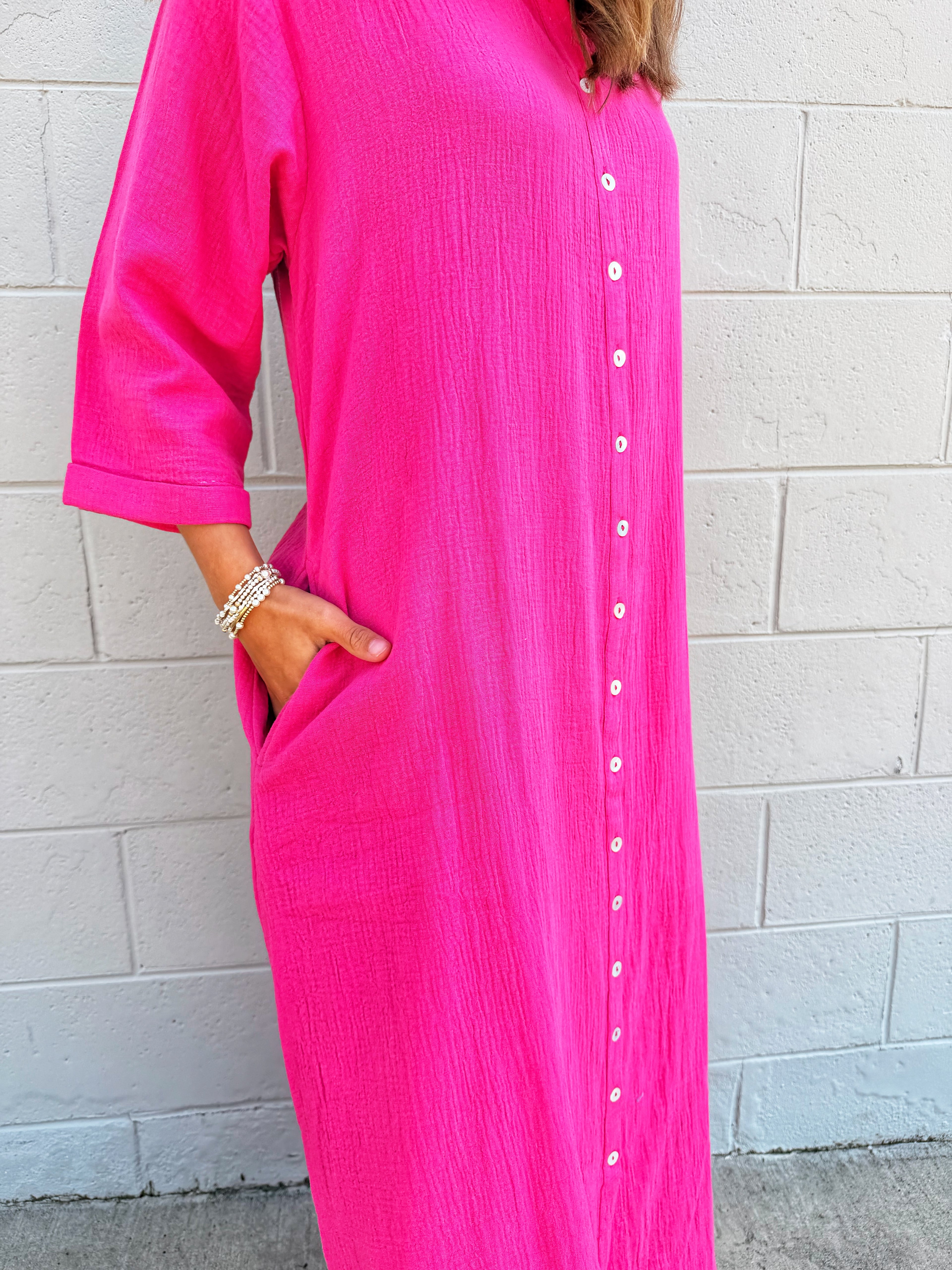 Palmera Button-Up Dress