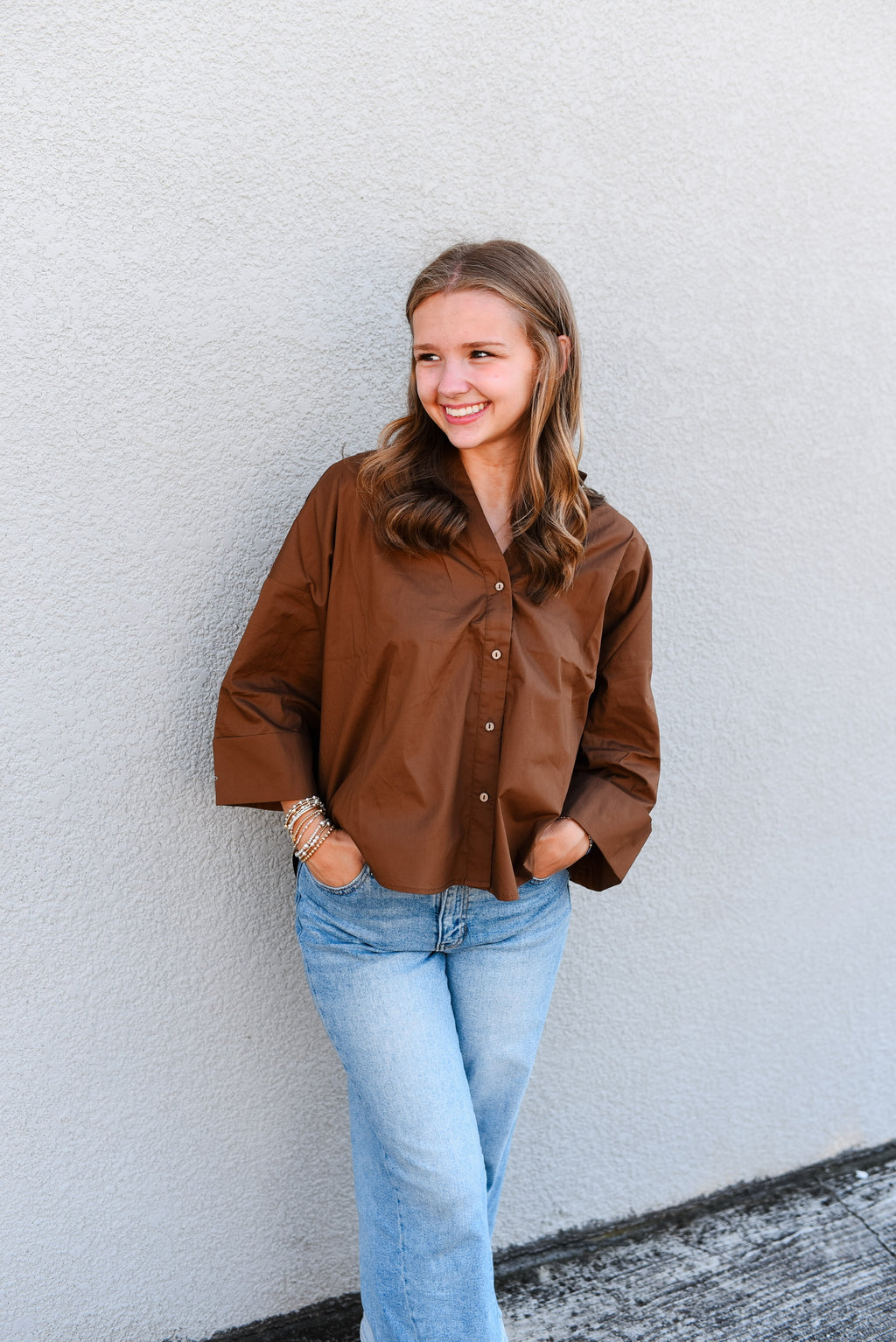 Atlas Button Down Top