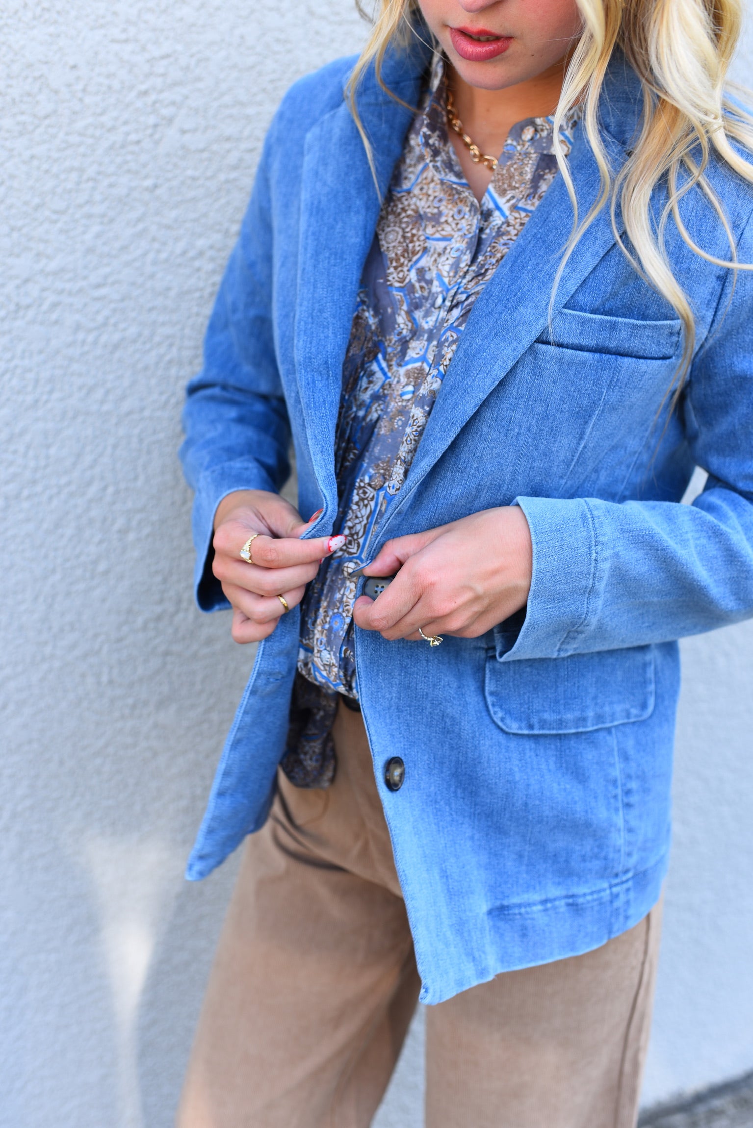 Vella Denim Blazer