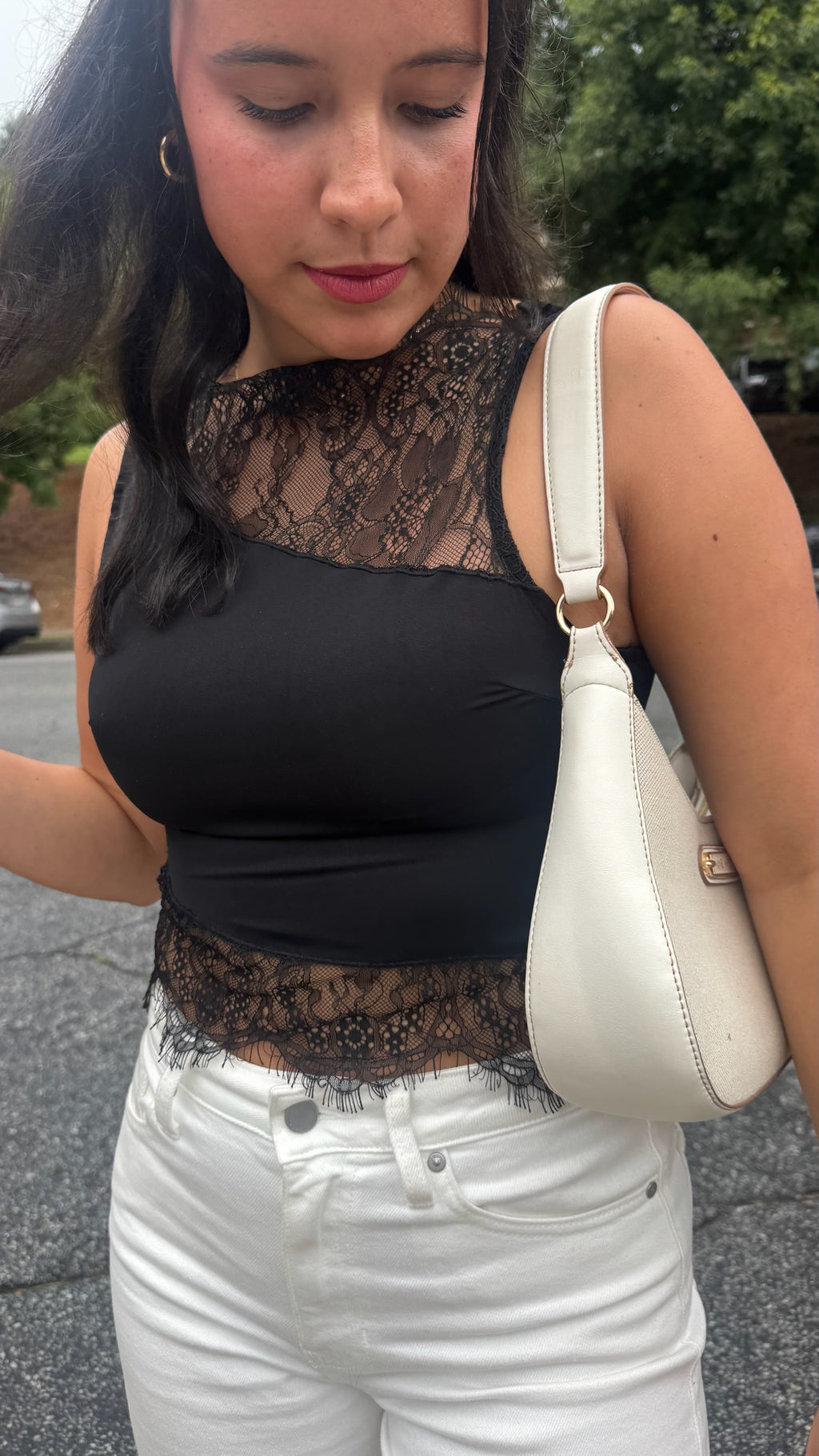Letting Go Lace Tank