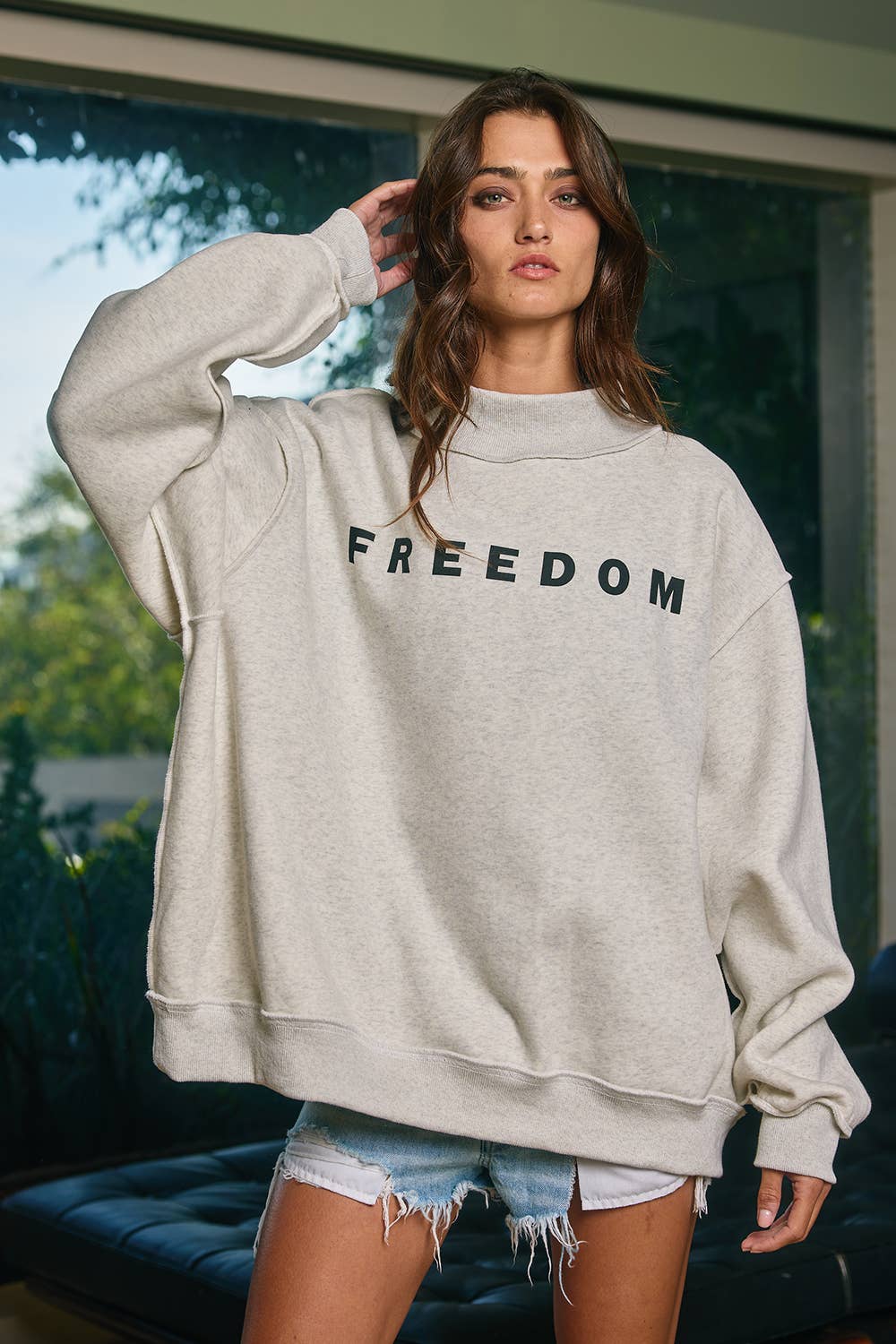 ‘Freedom/Legacy' Reversible Crewneck