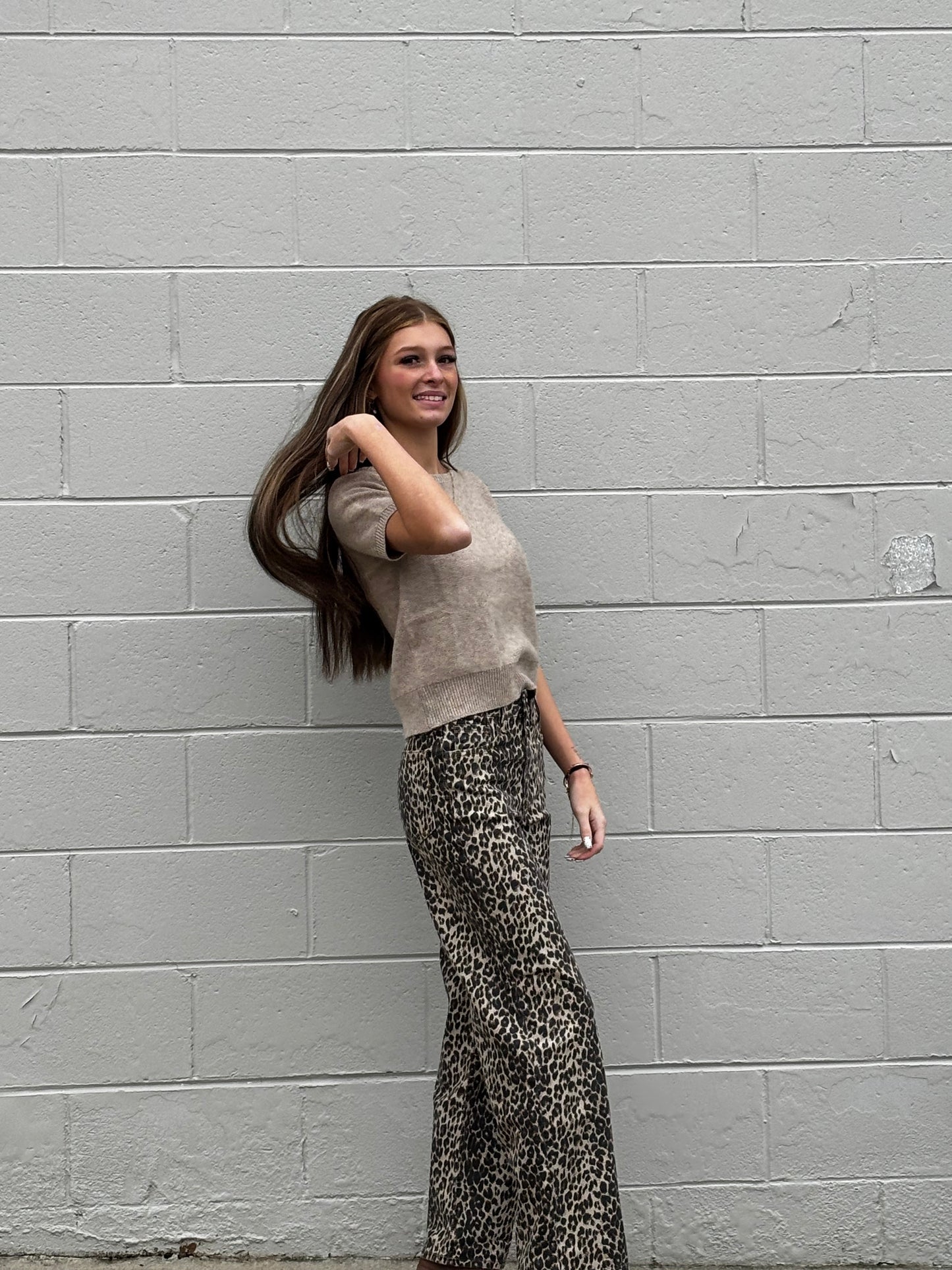 Neriah Leopard Jeans