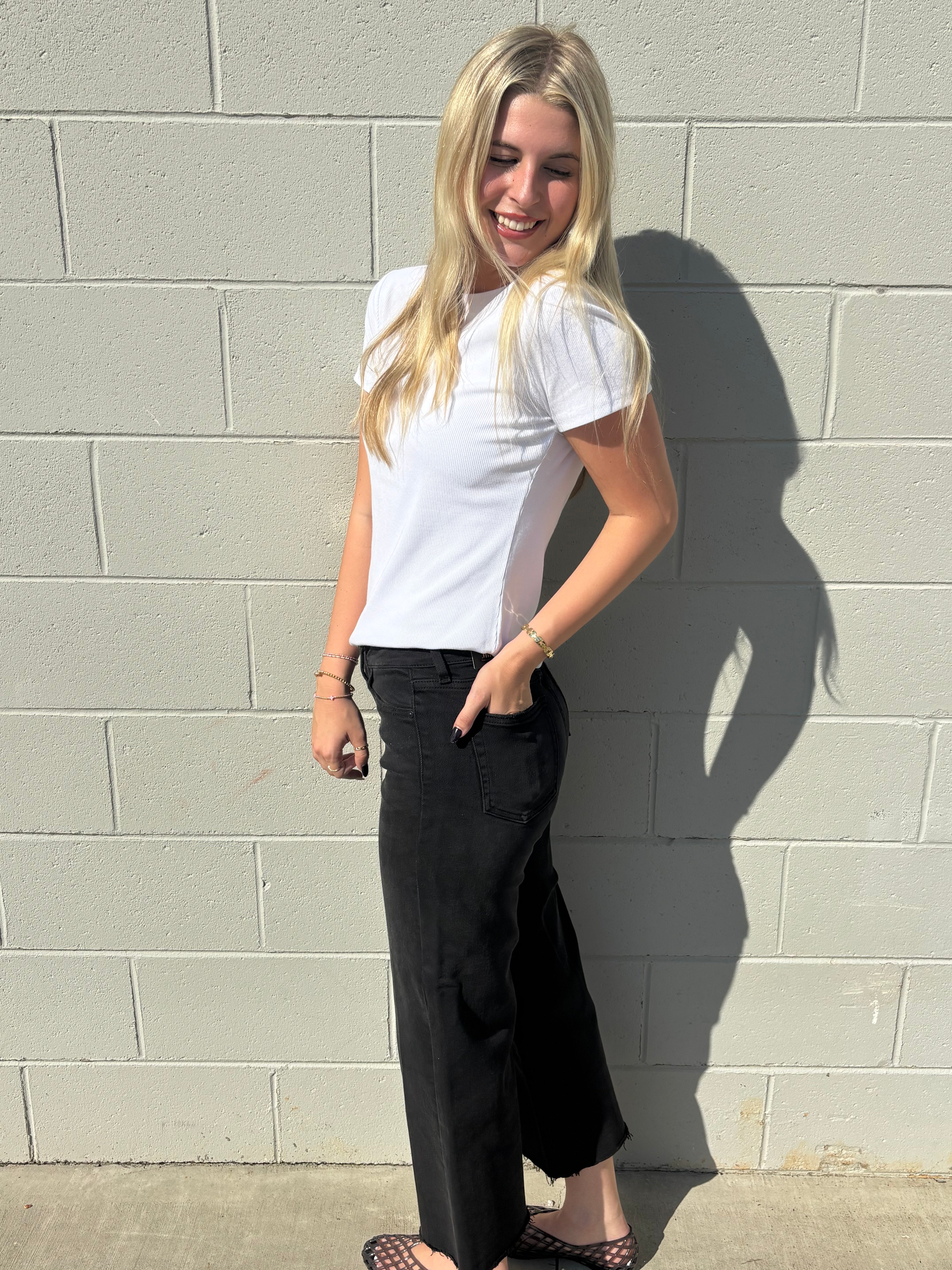 JBD Slim Wide Leg Jeans
