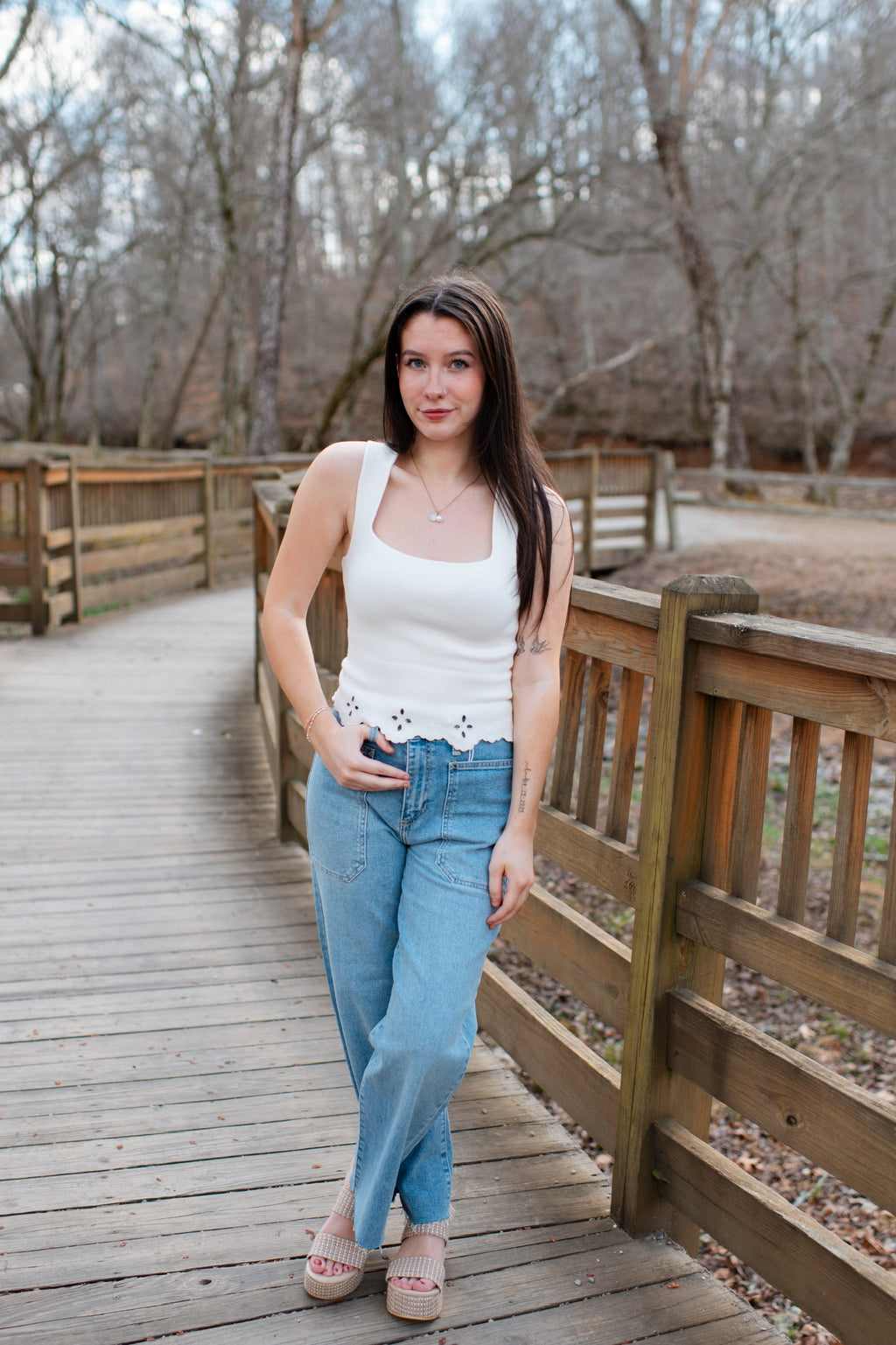 Teresa Eyelet Top