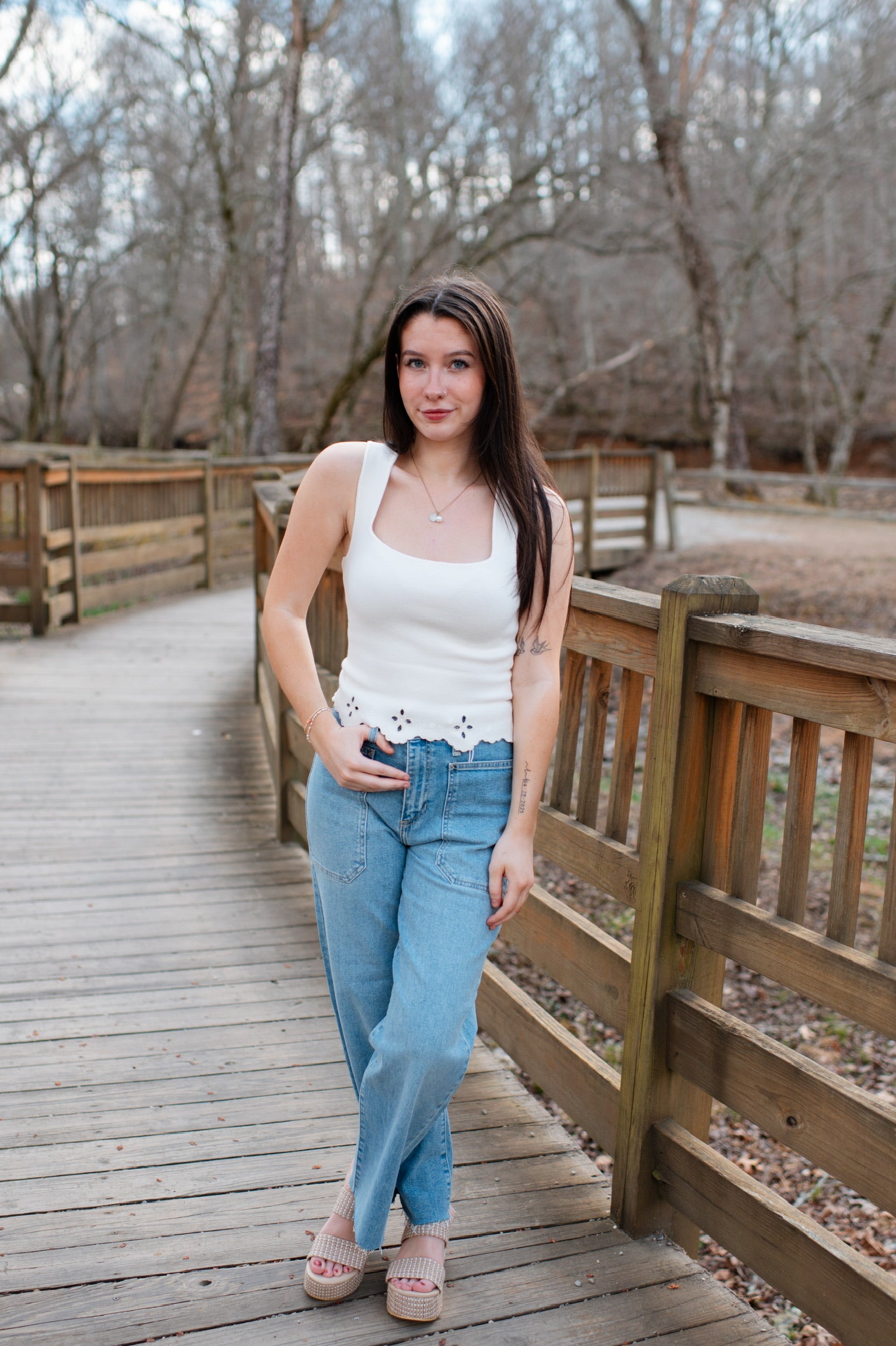 Teresa Eyelet Top
