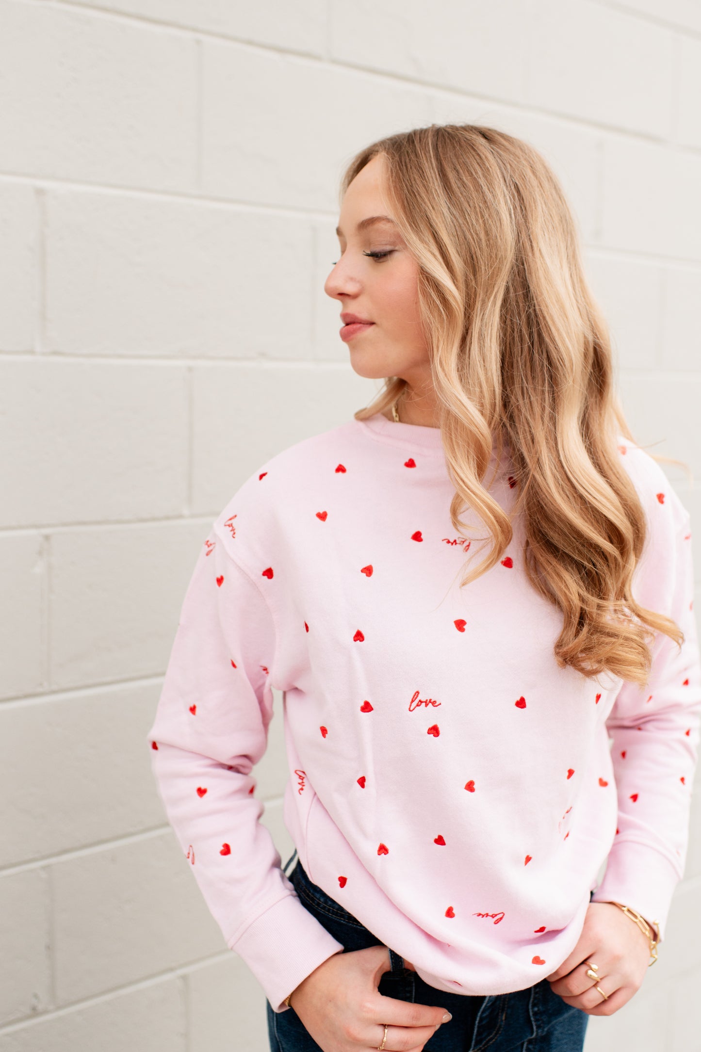 Love Hearts Crewneck