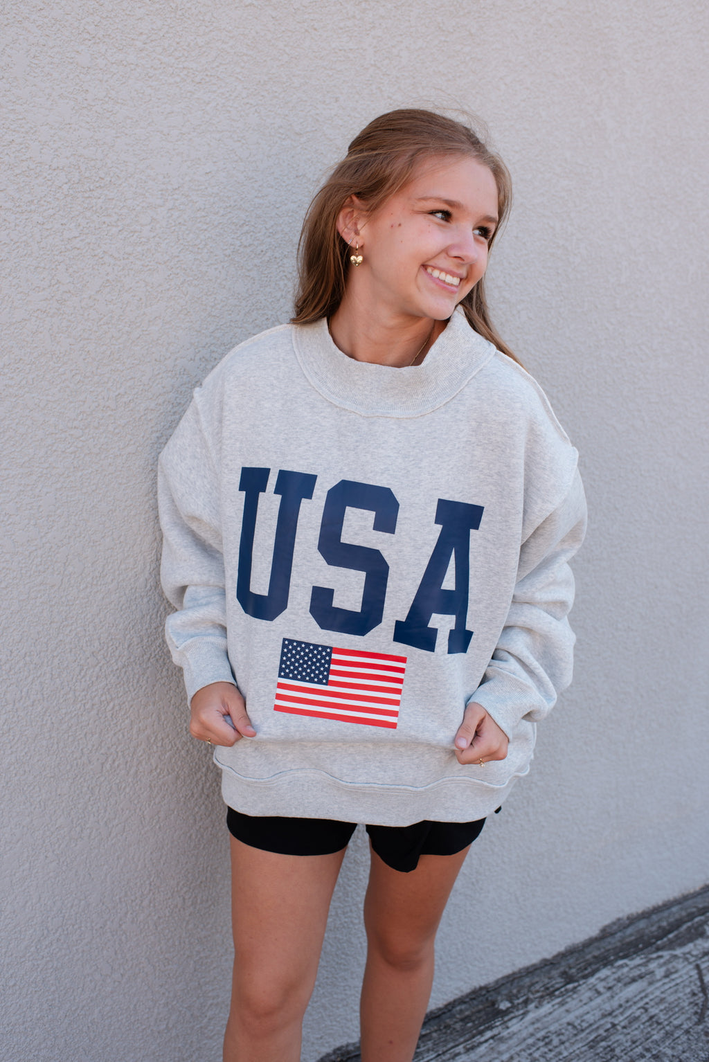 USA & America Print Reversible Sweatshirt