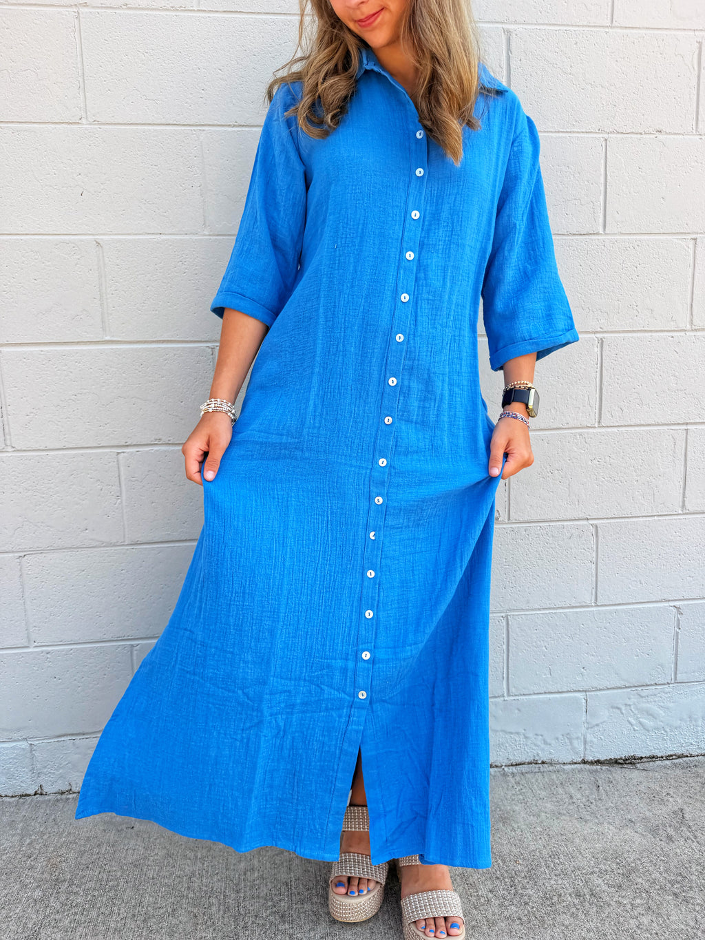 Palmera Button-Up Dress