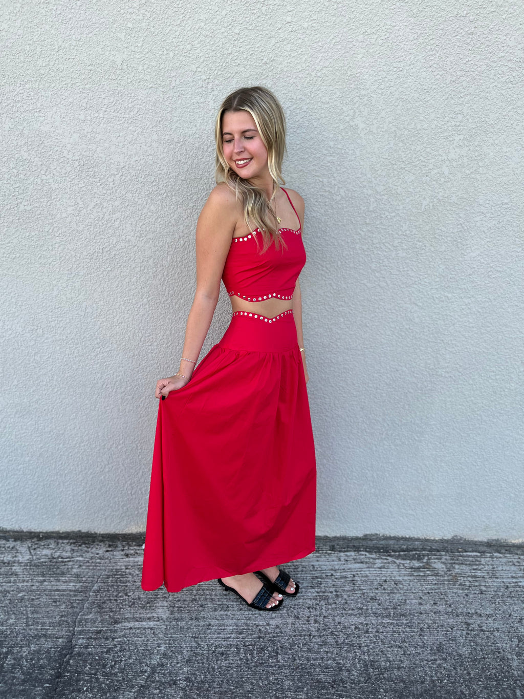 Gala Studded Set Maxi Skirt