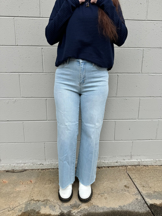 Slim Wide Leg Jeans