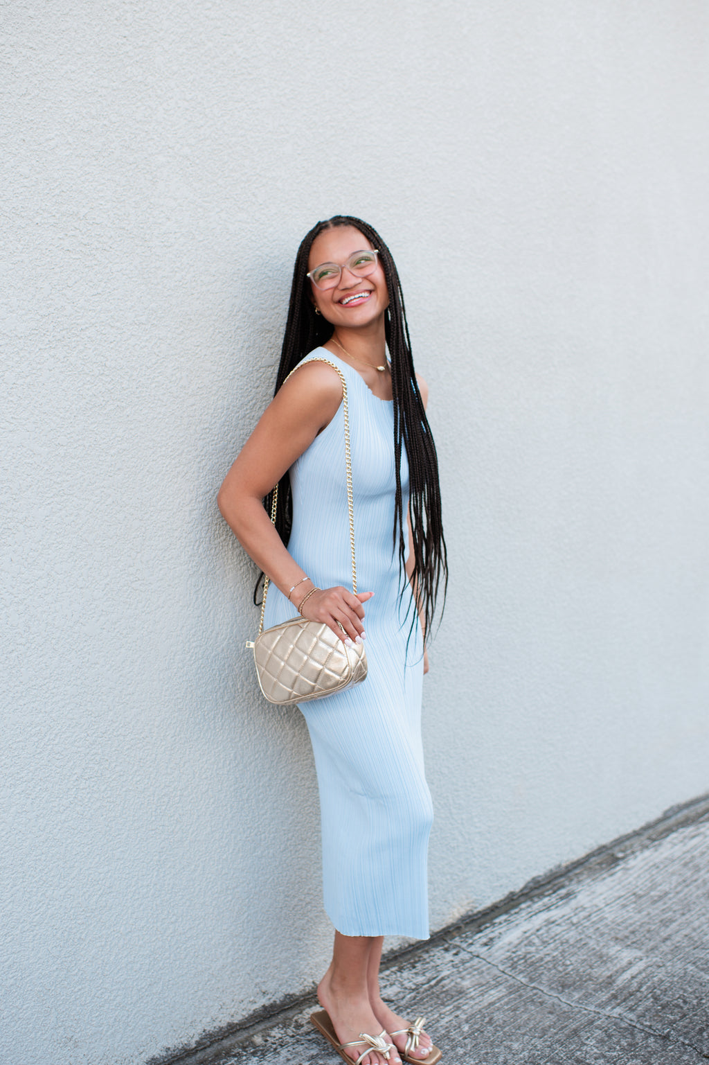 Baby Blues Knit Dress