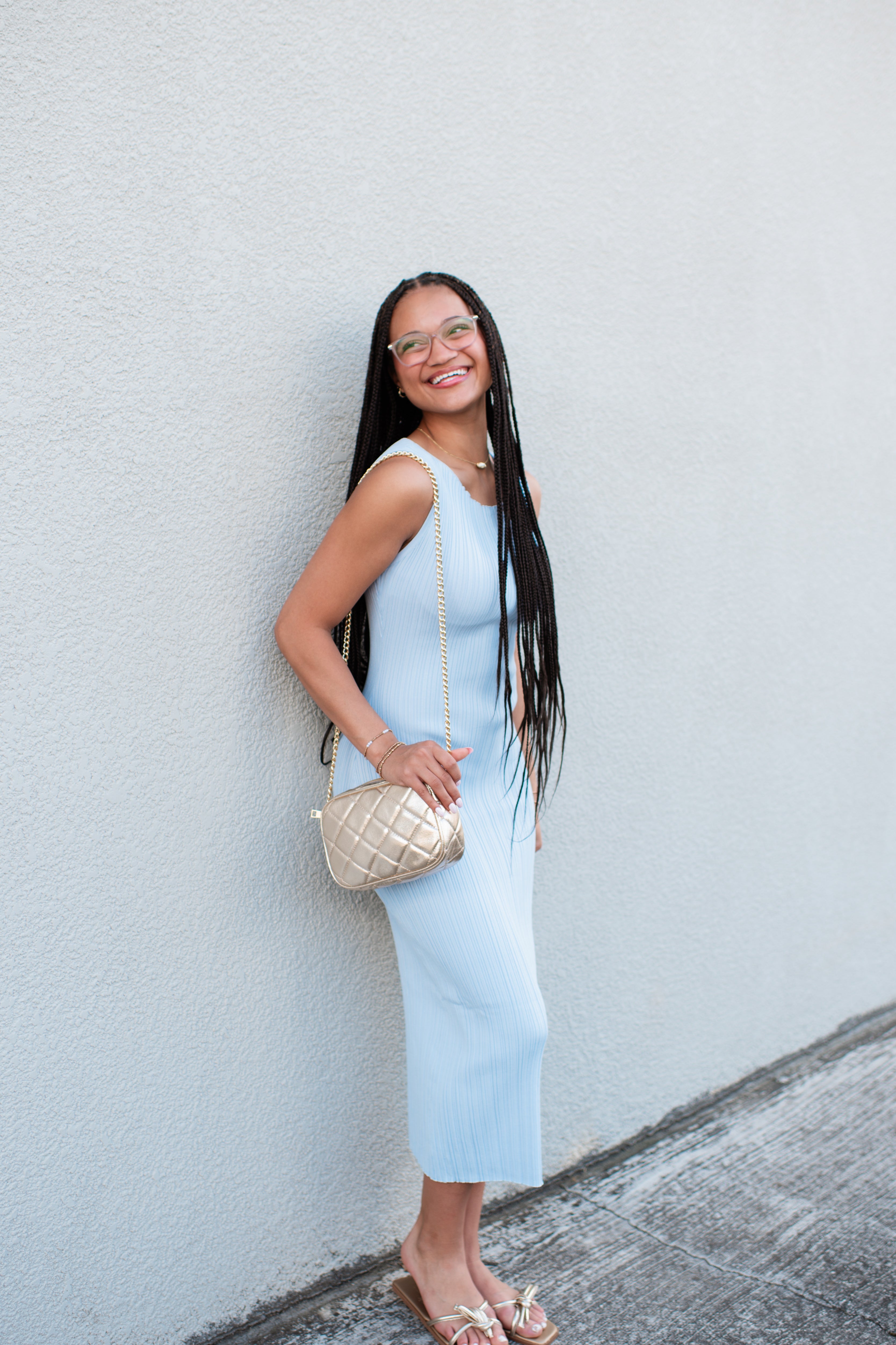 Baby Blues Knit Dress