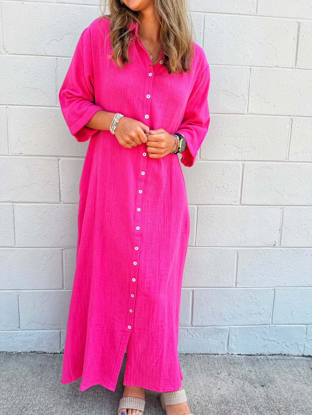 Palmera Button-Up Dress