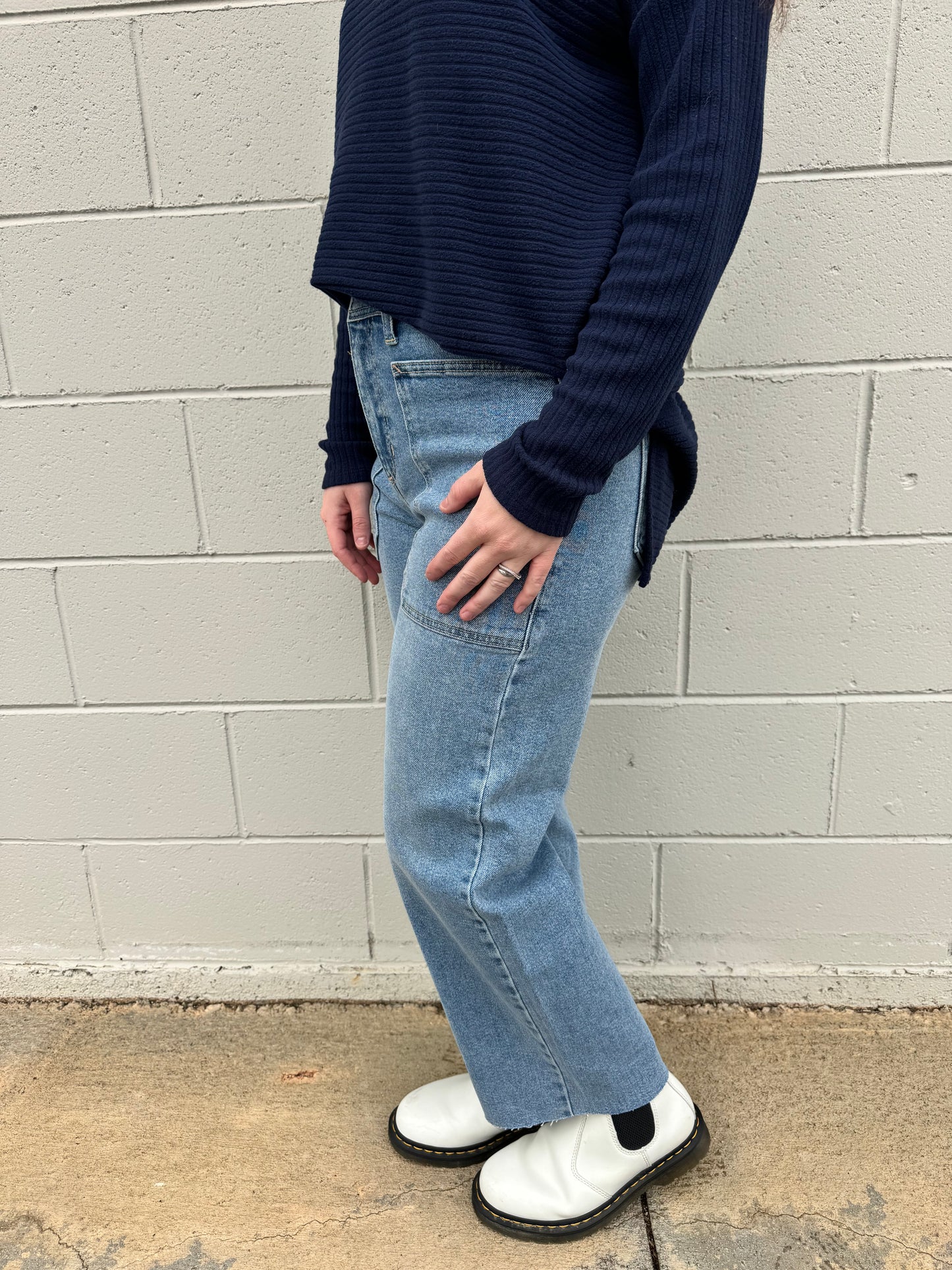 HR Utility Wide Leg Jeans