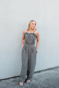 Emily Gingham Jumpsuit