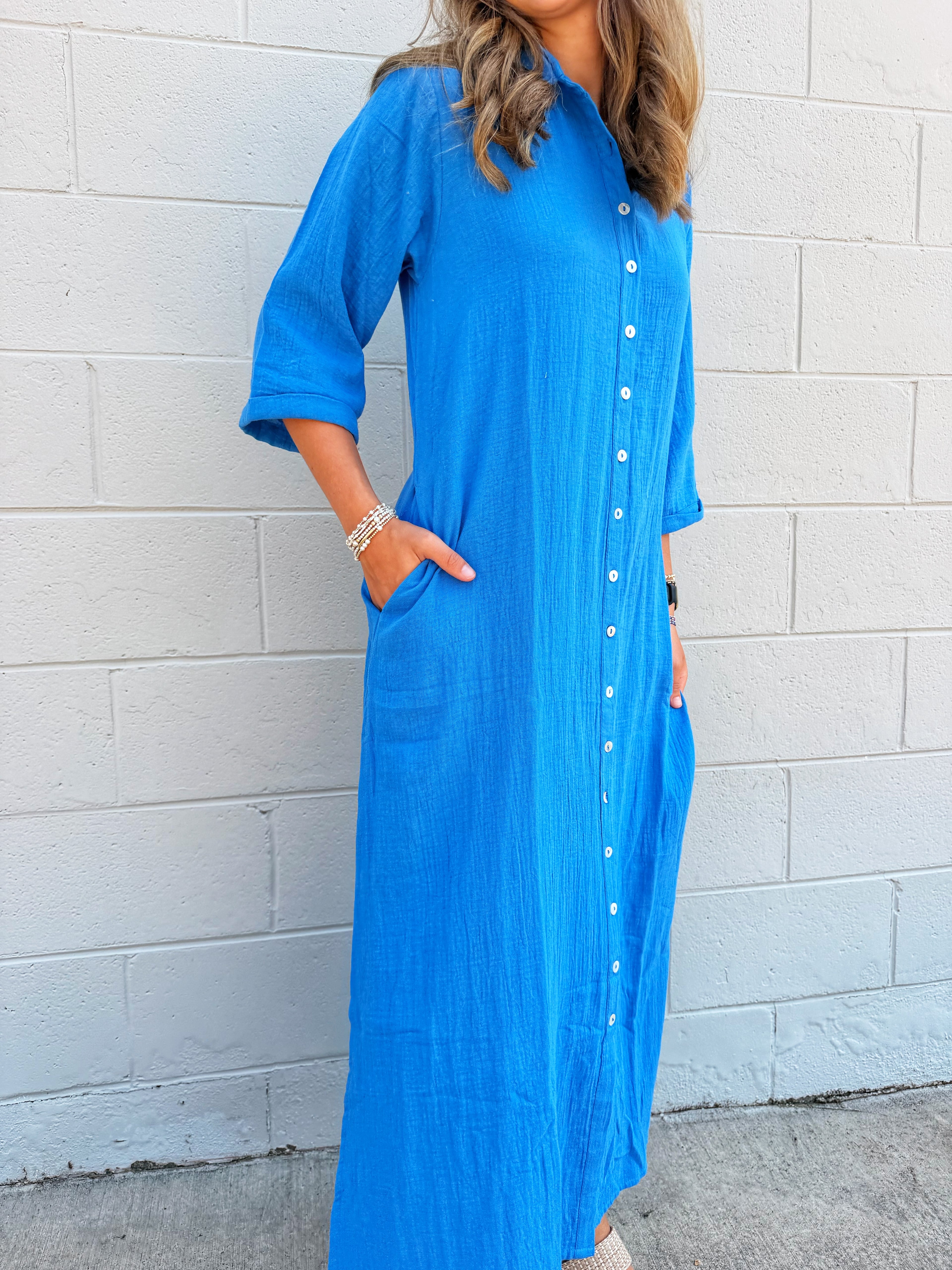 Palmera Button-Up Dress