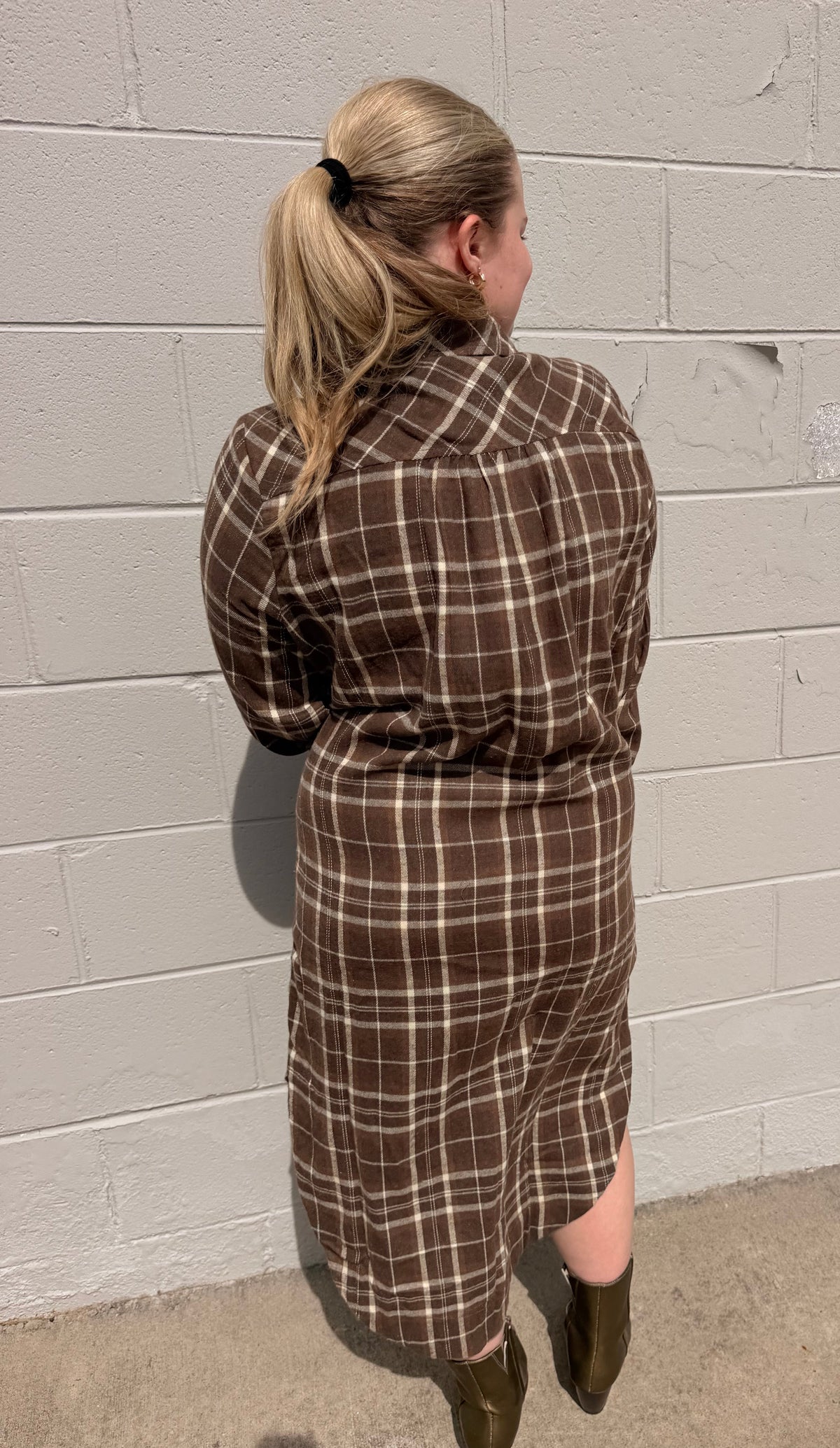 Morocan Flannel Midi-Dress