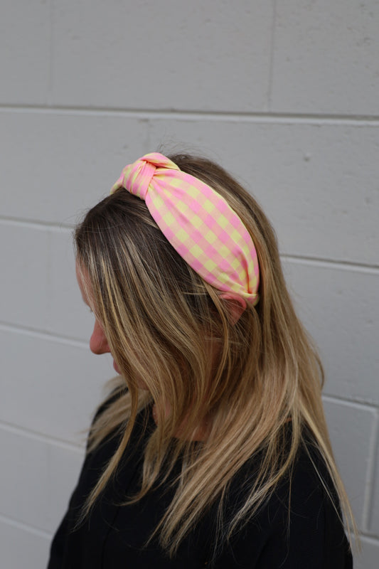 Knotted Check Headband