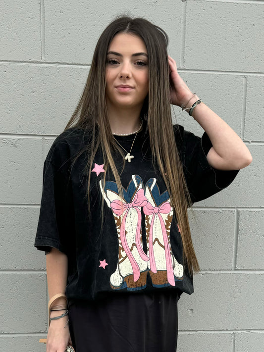 Bow Boots Tee