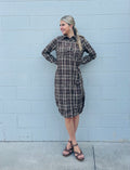 Morocan Flannel Midi-Dress