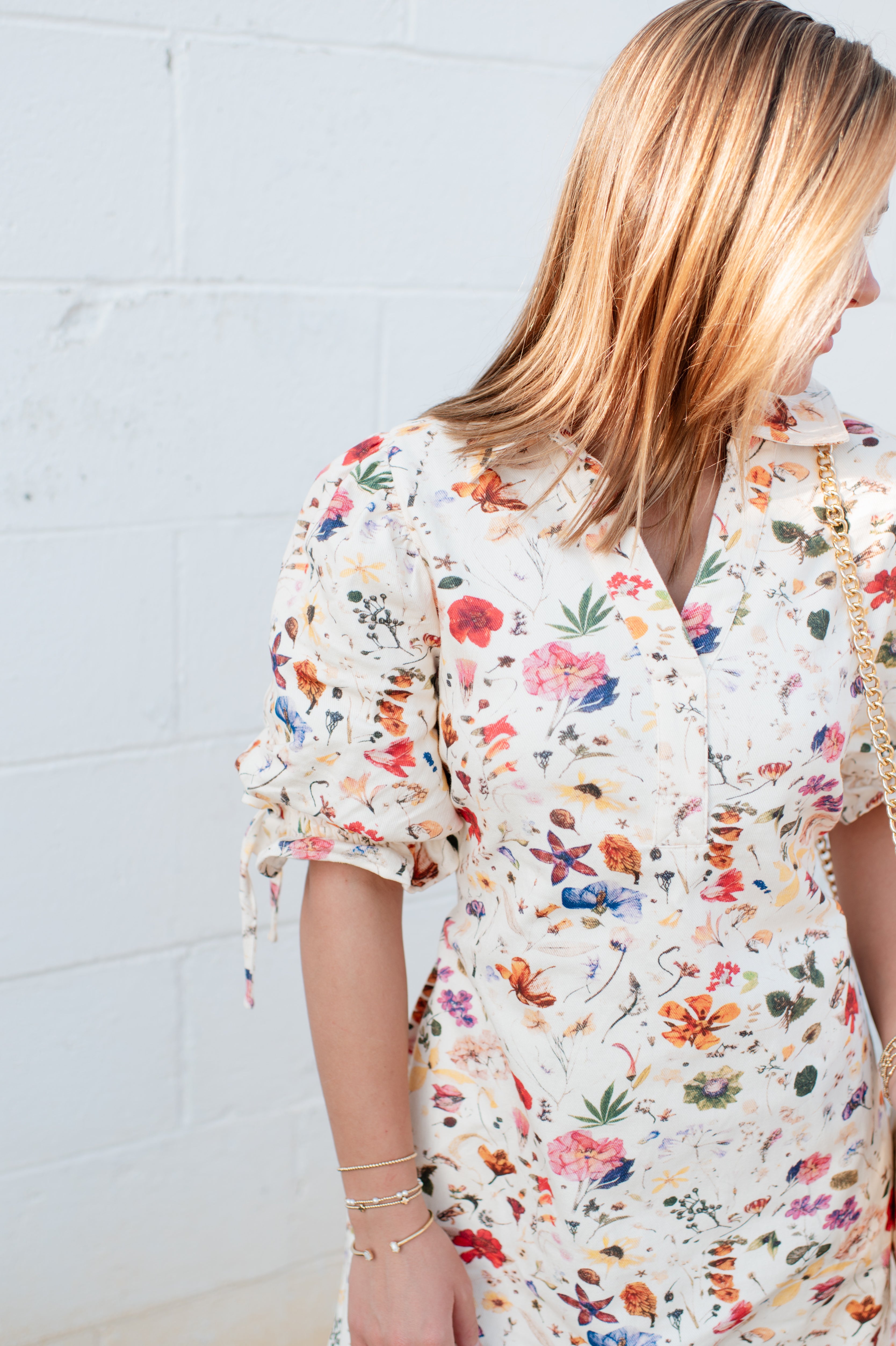Dallas Floral Denim Dress