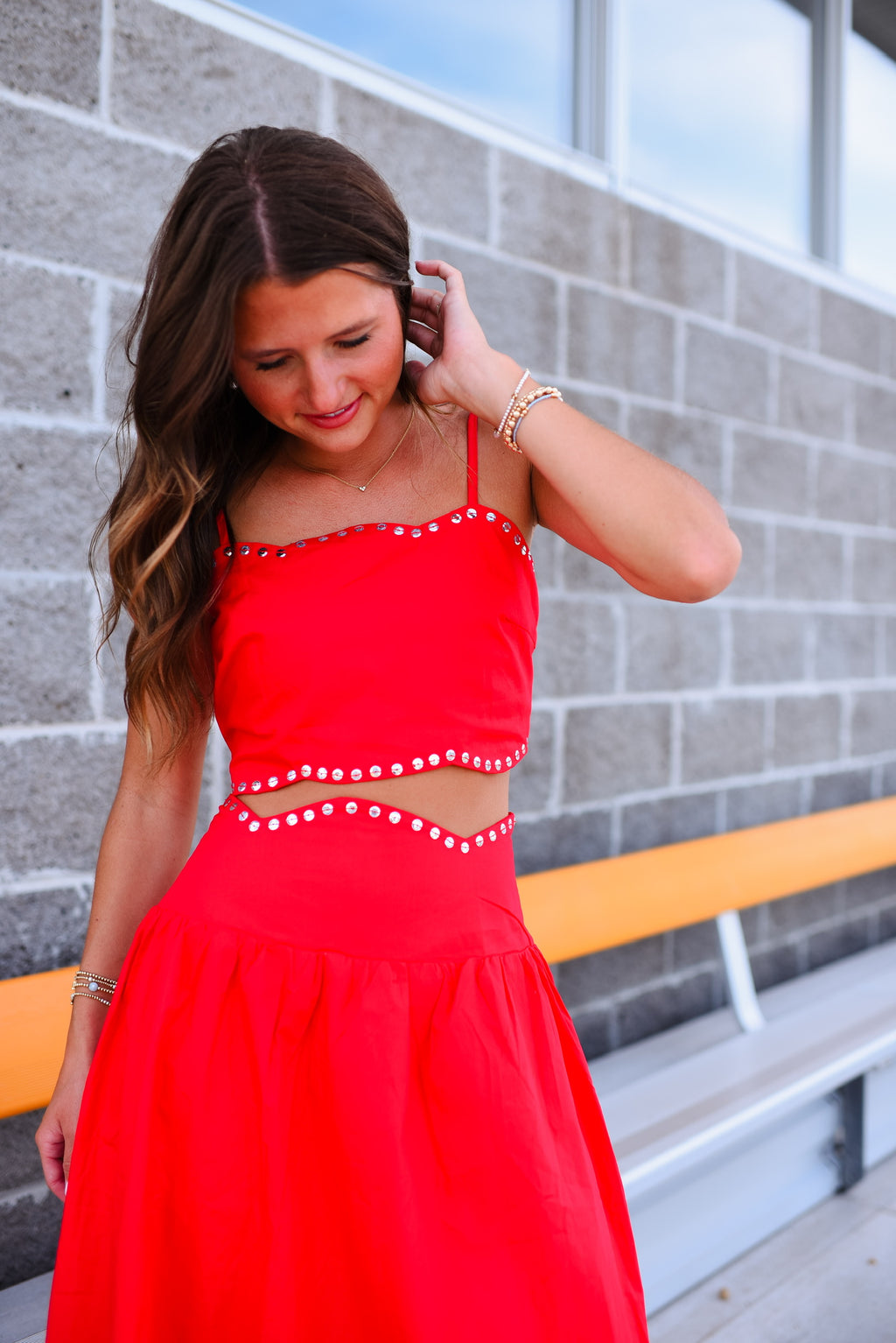 Gala Studded Set Maxi Skirt