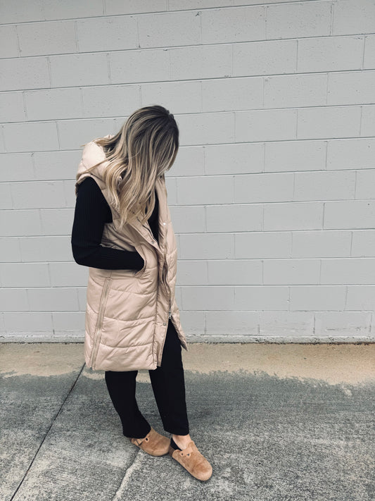 Long Puffer Vest