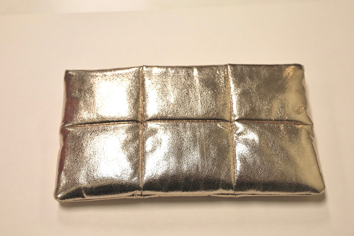 Metallic Puff Clutch