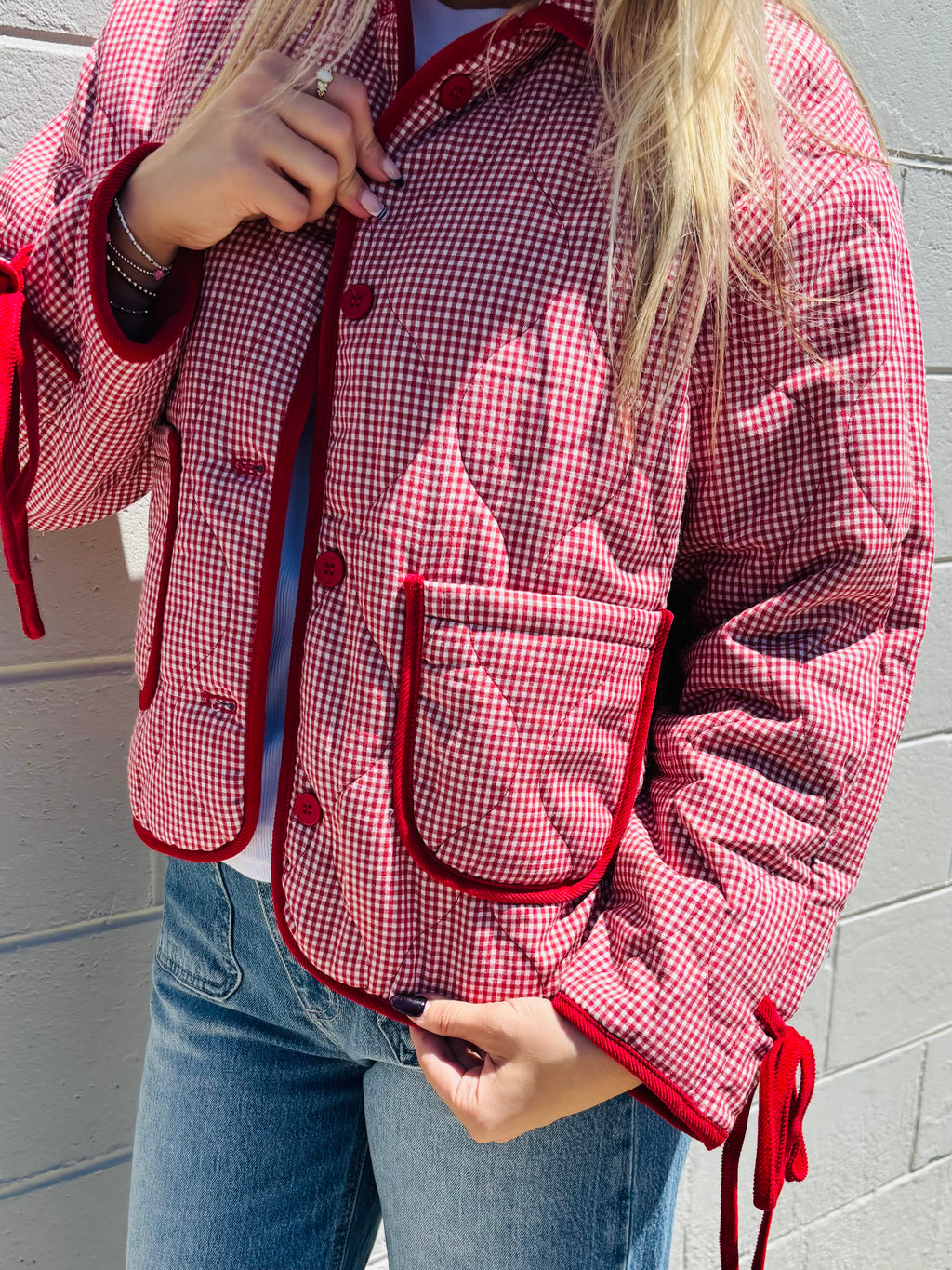 Red Gingham Jacket