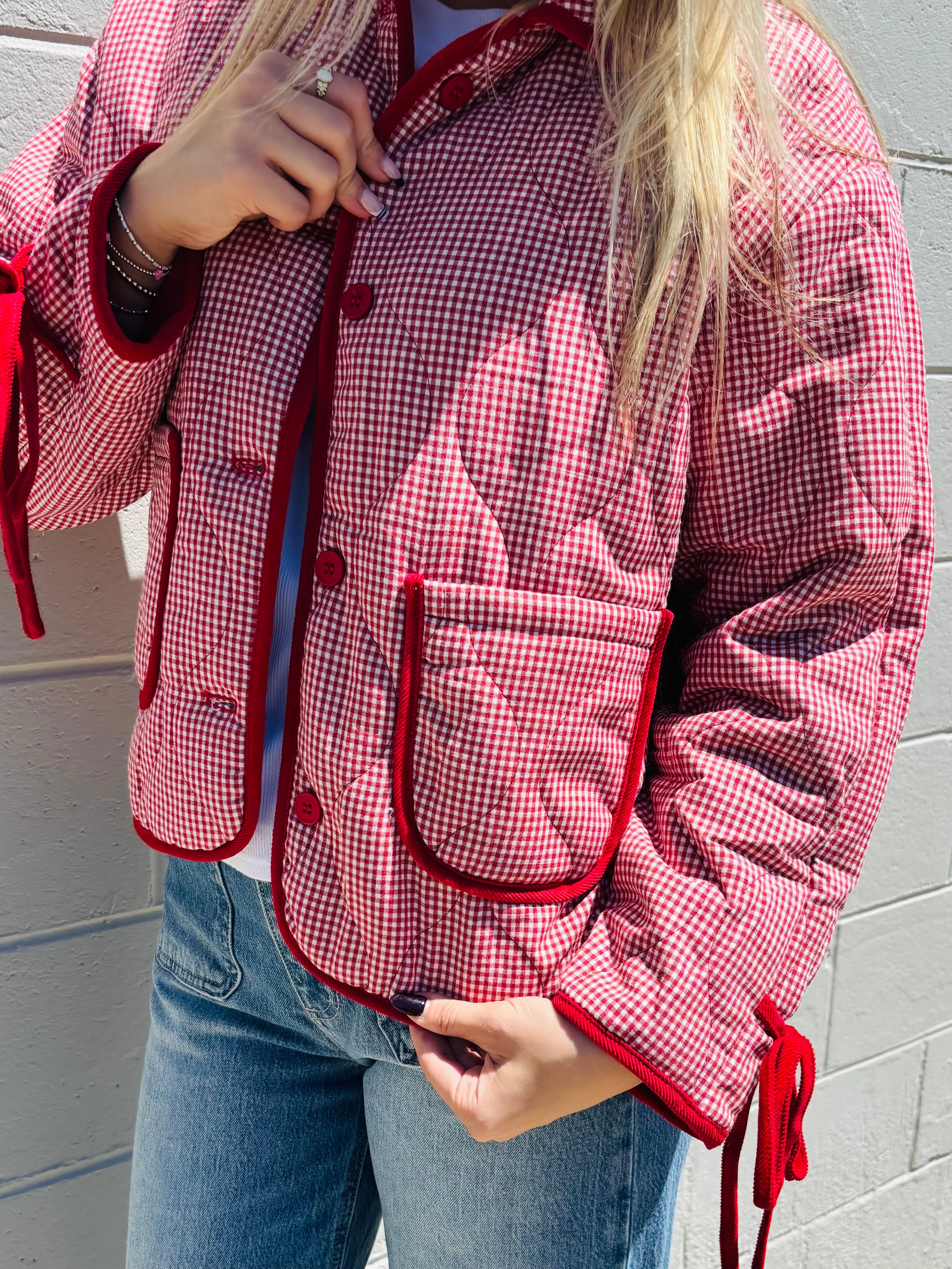 Red Gingham Jacket