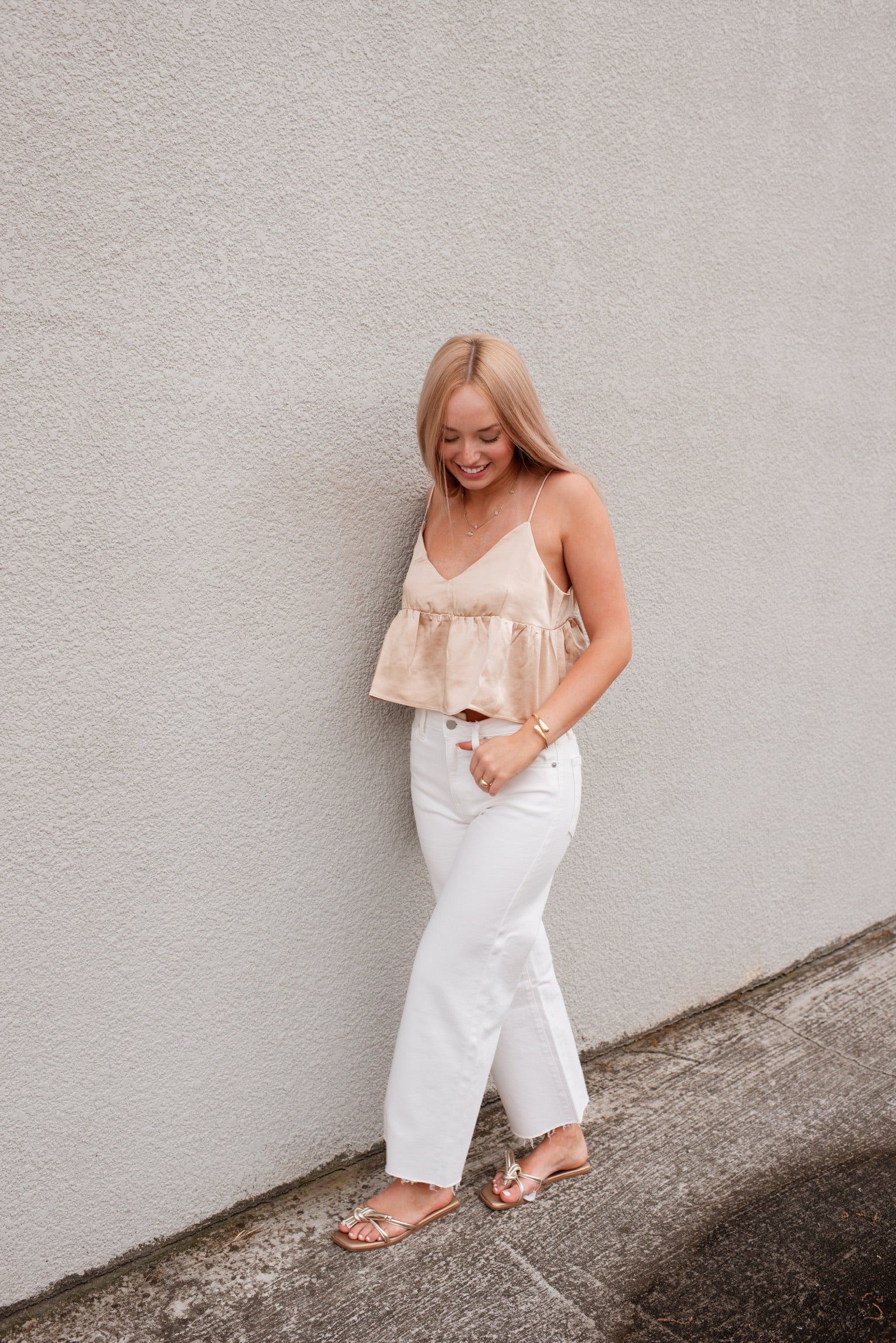 Mia Satin Babydoll Top