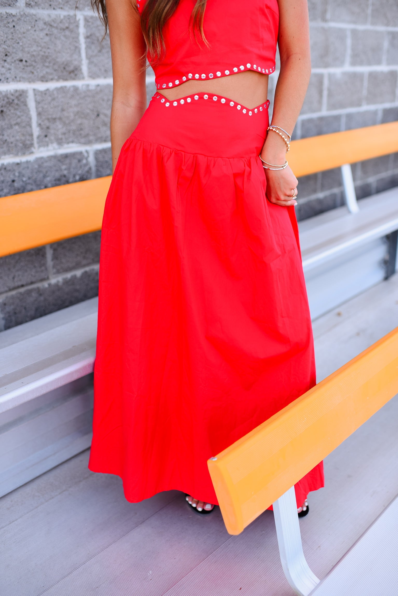 Gala Studded Set Maxi Skirt