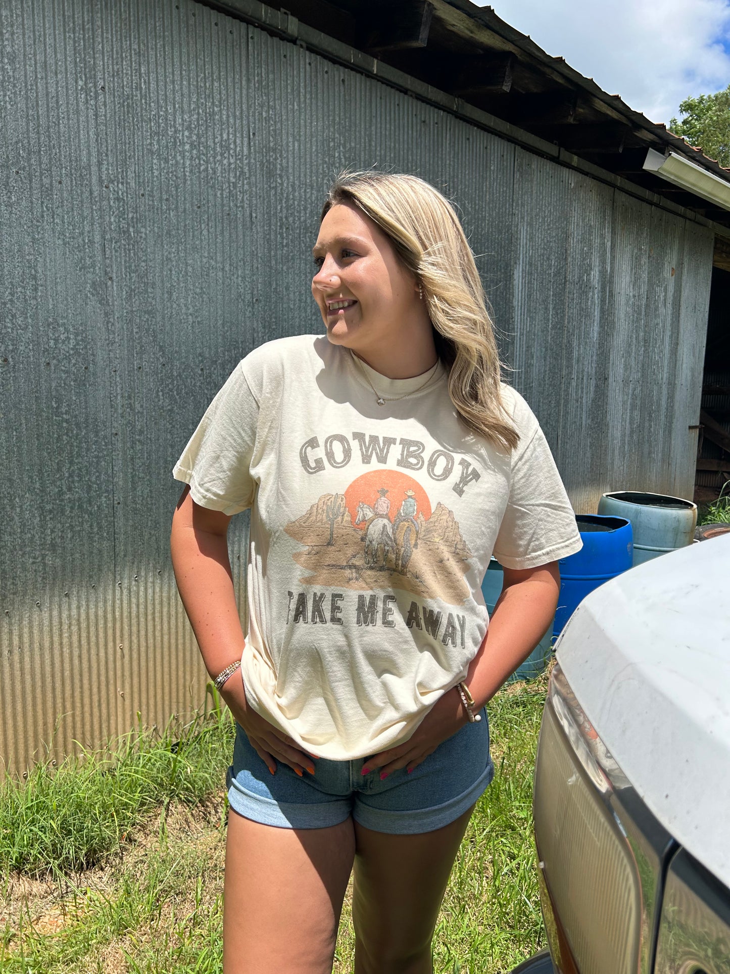 Cowboy Take Me Away Graphic Tee