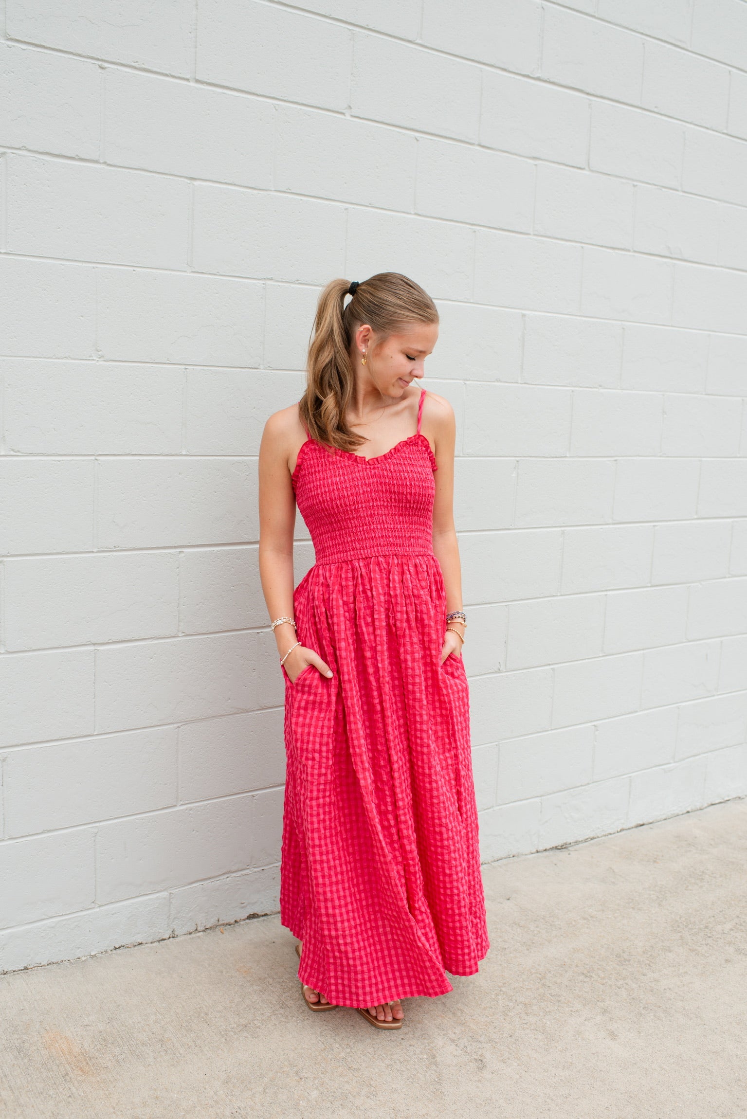Ruby Gingham Sundress