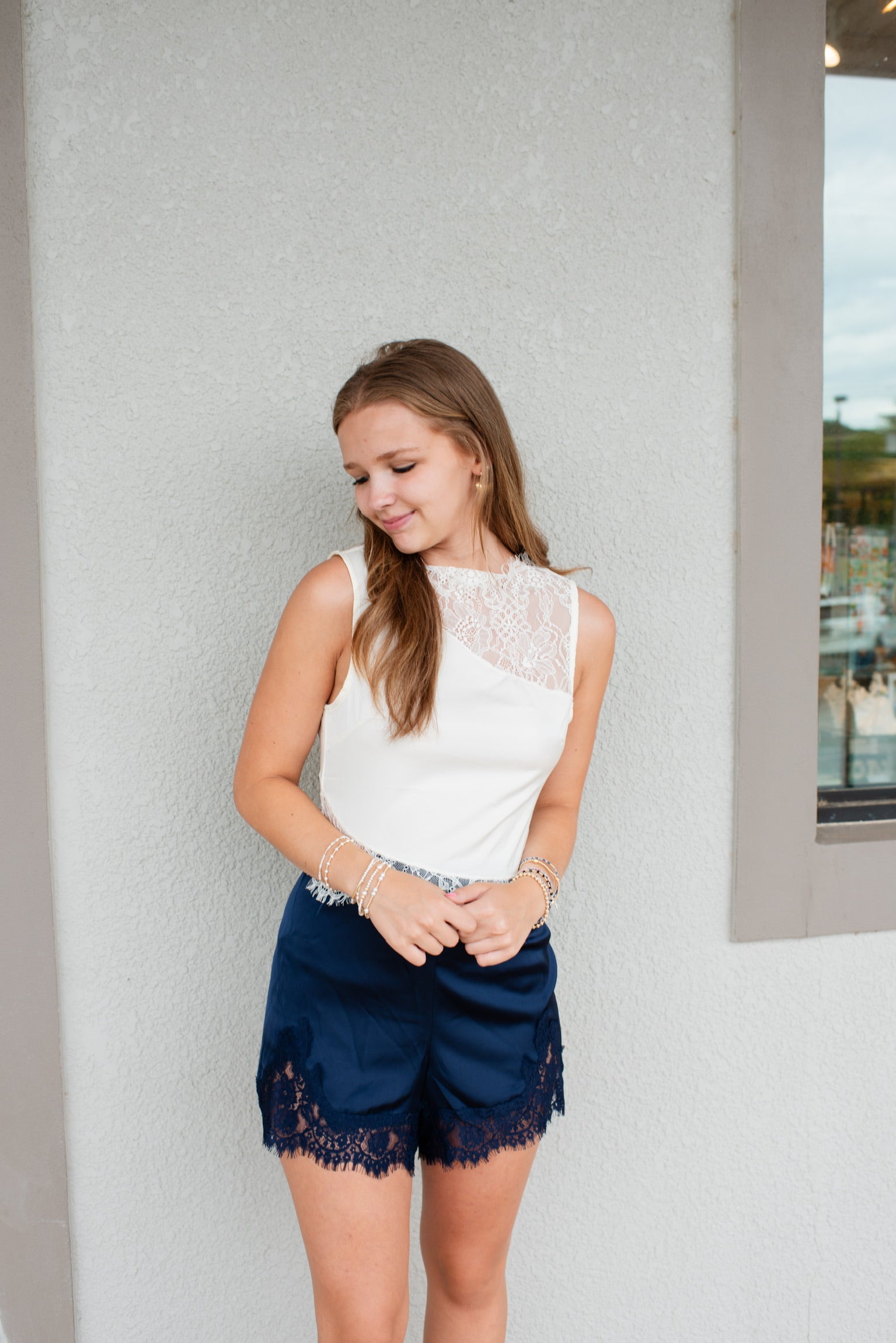 Letting Go Lace Tank