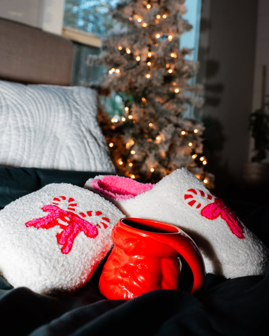 Candy Cane Slippers