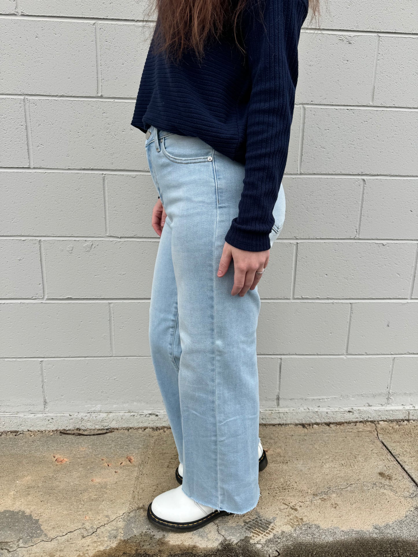 Slim Wide Leg Jeans