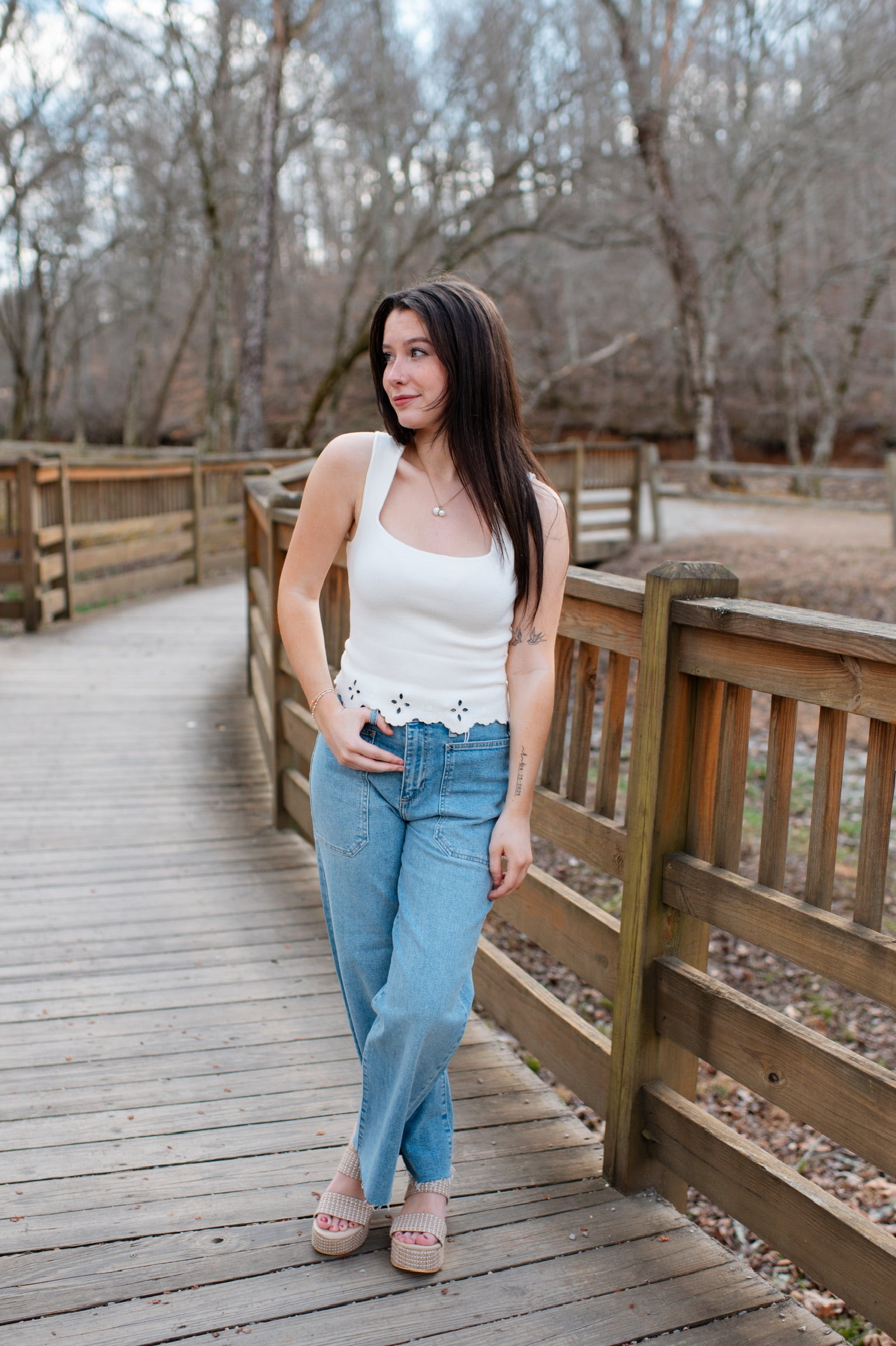 Teresa Eyelet Top