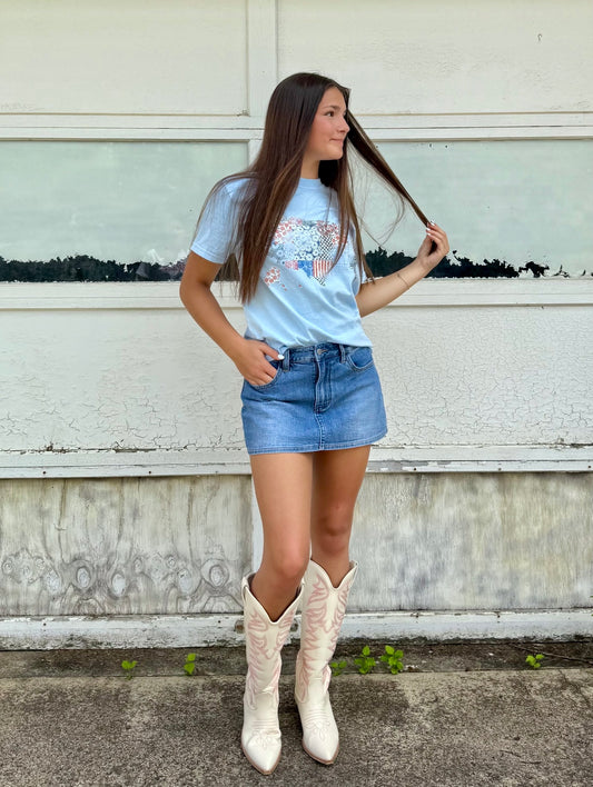 Meski Denim Skort
