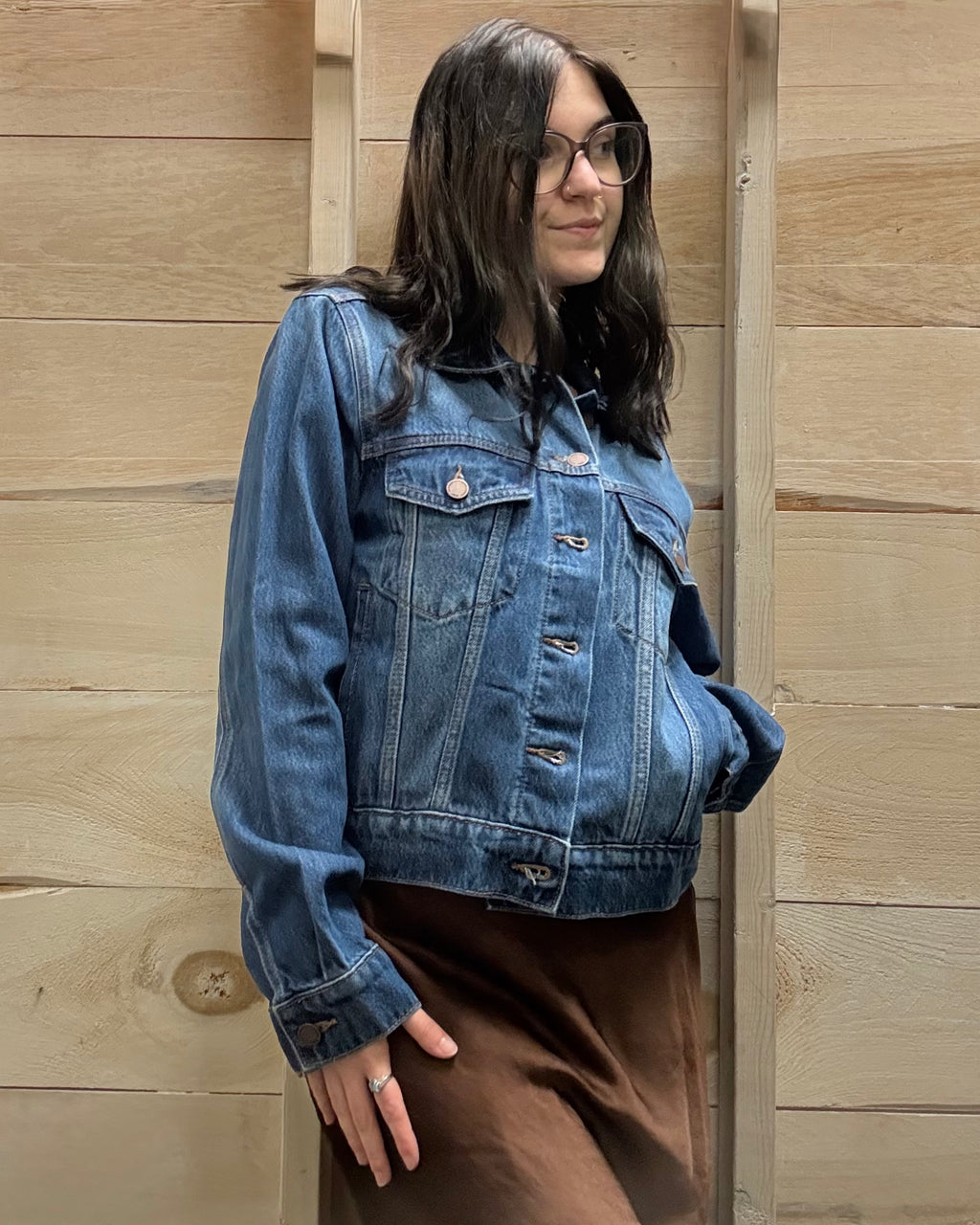 Caelia Rigid Denim Jacket