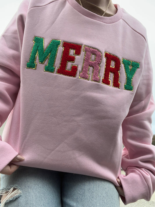 Merry Collegiate Crewneck Sweatshirt